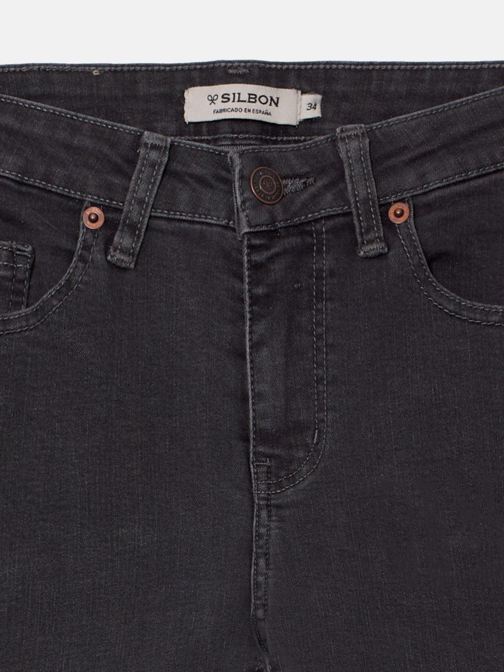 Gray slim fit women's pants