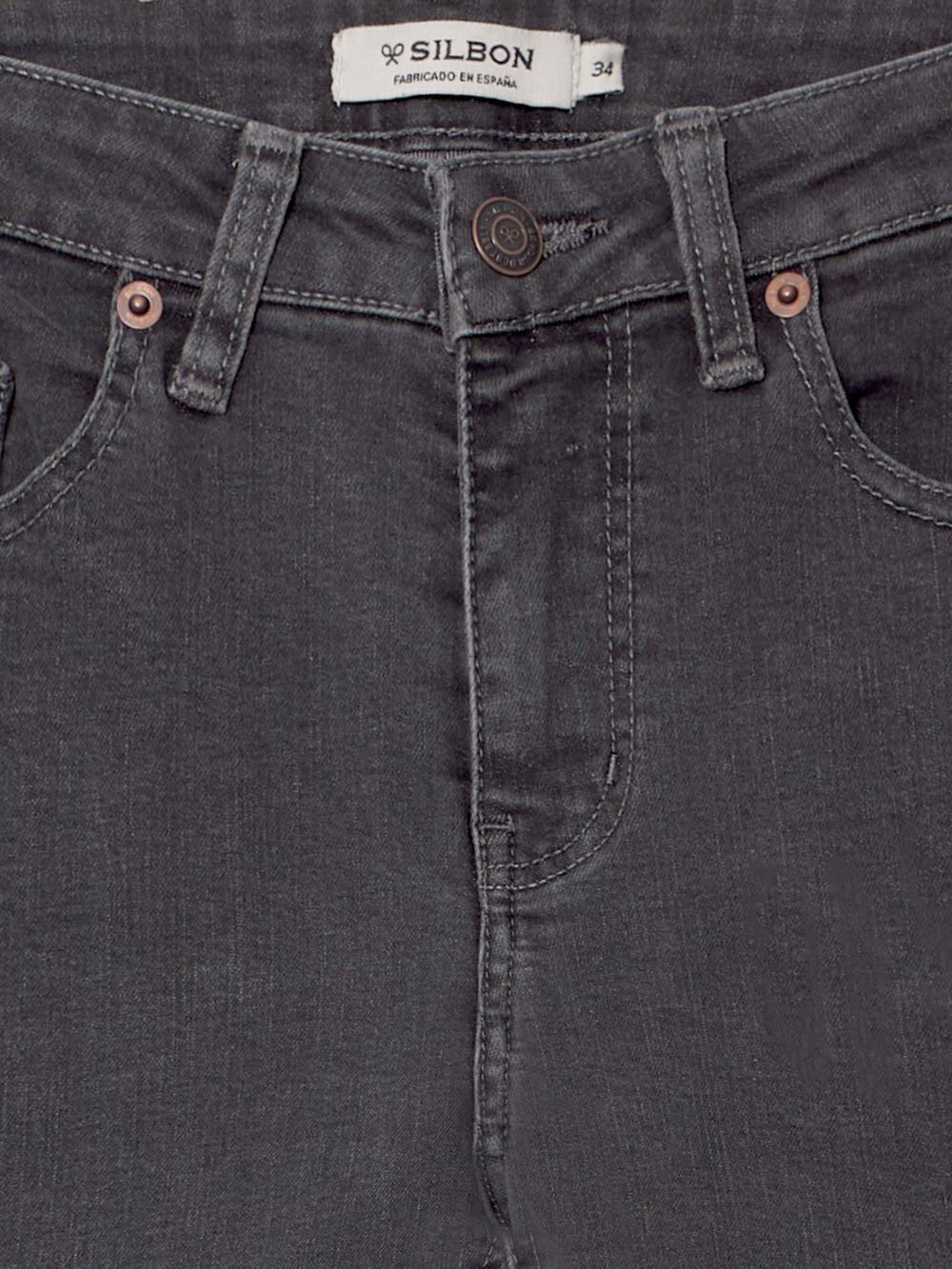 Women's slim fit grey trousers