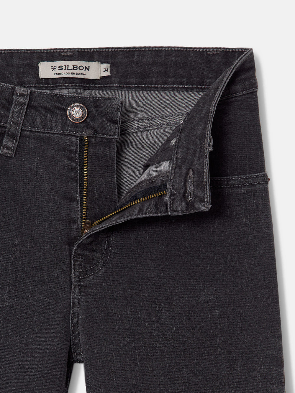 Gray slim fit women's pants