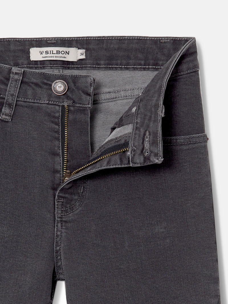 Pantalon woman slim fit gris