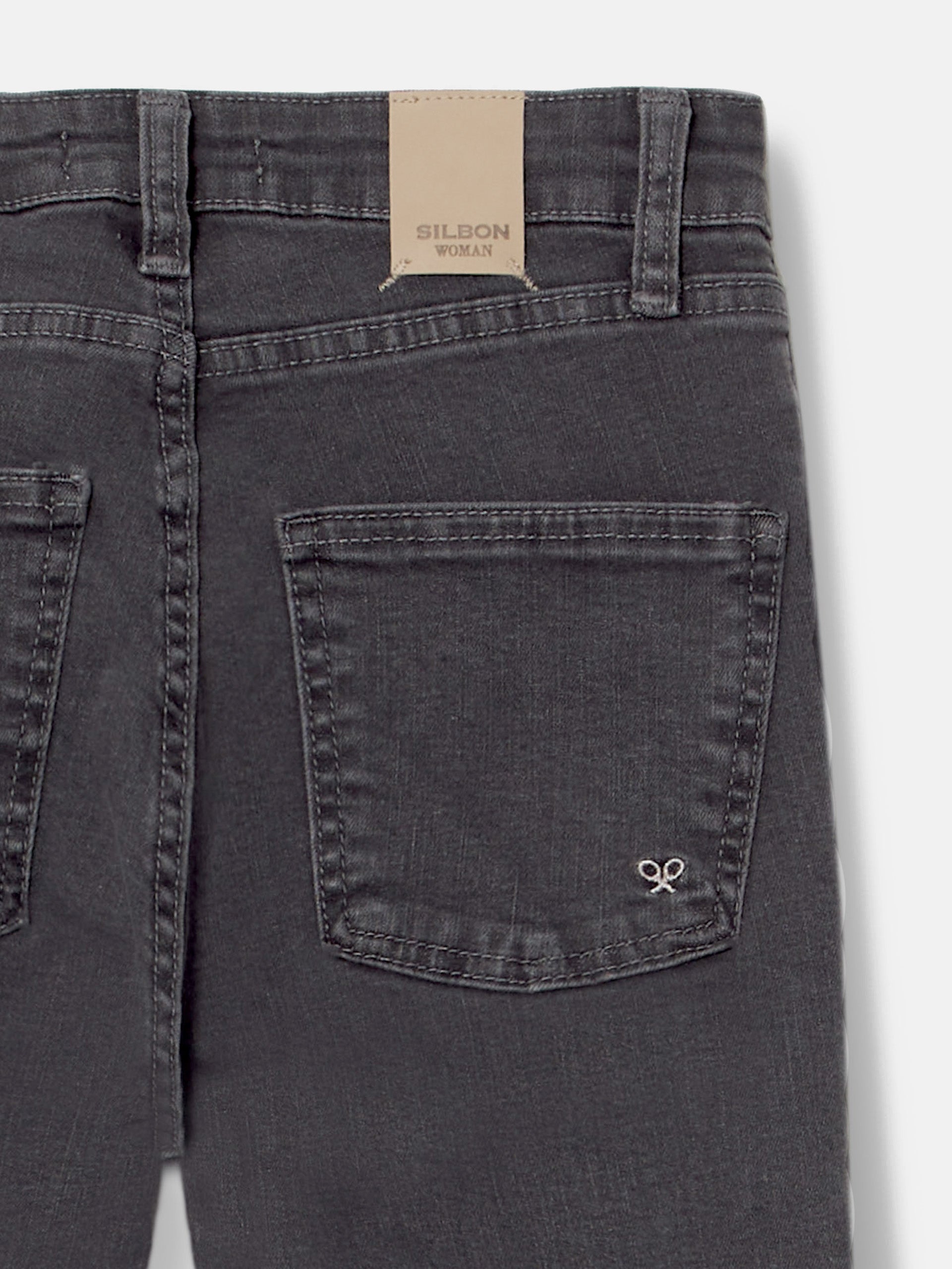 Pantalon woman slim fit gris