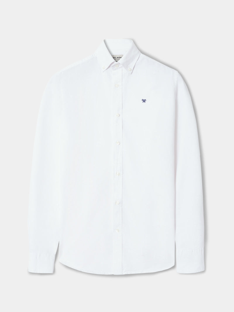 Camisa sport oxford branca