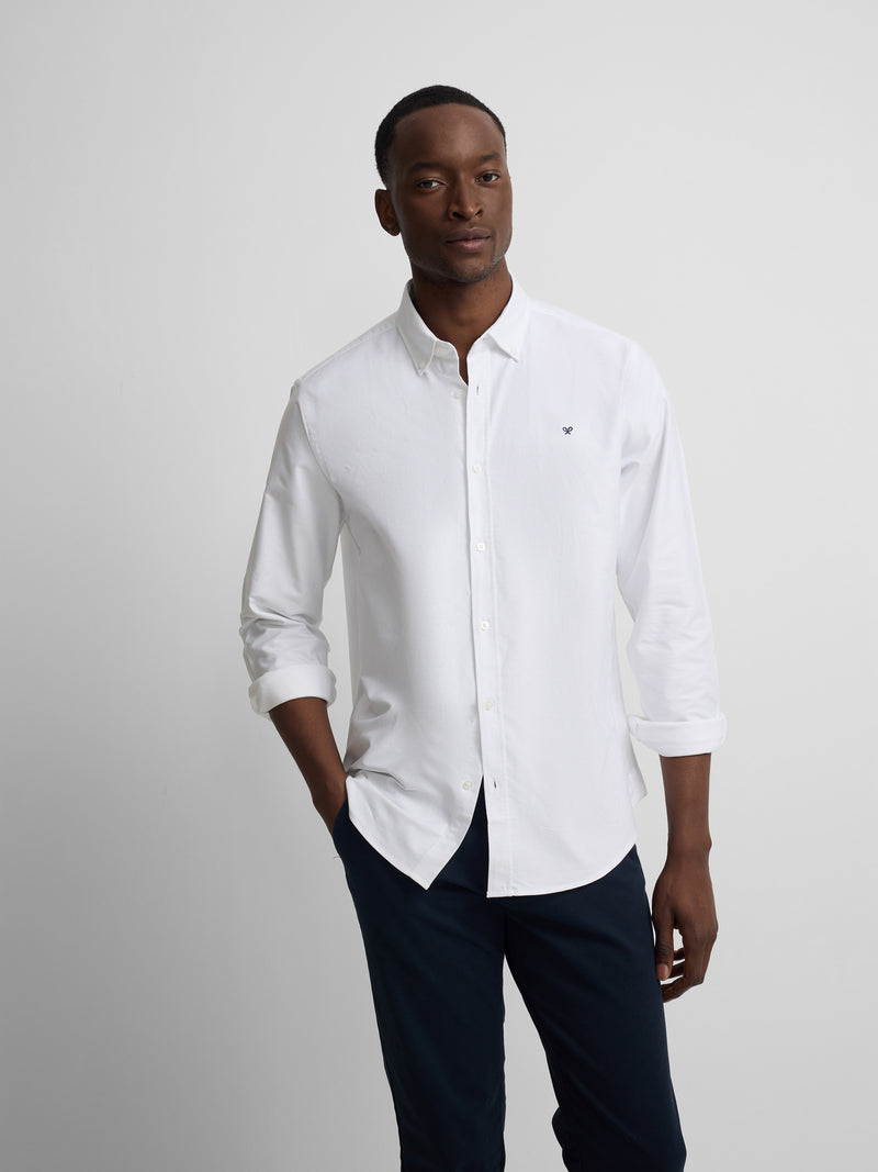 Camisa sport oxford branca