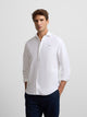 White cutaway oxford sport shirt