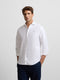 Camisa sport oxford cutaway branca
