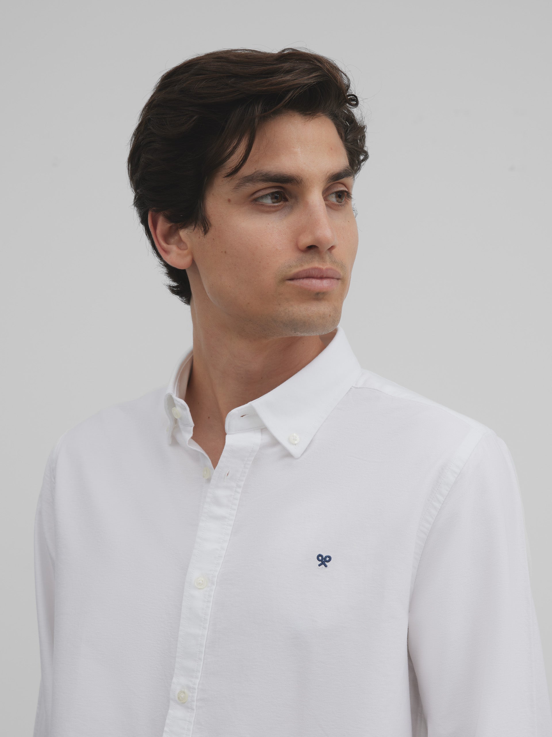 Camisa sport oxford regular fit blanca