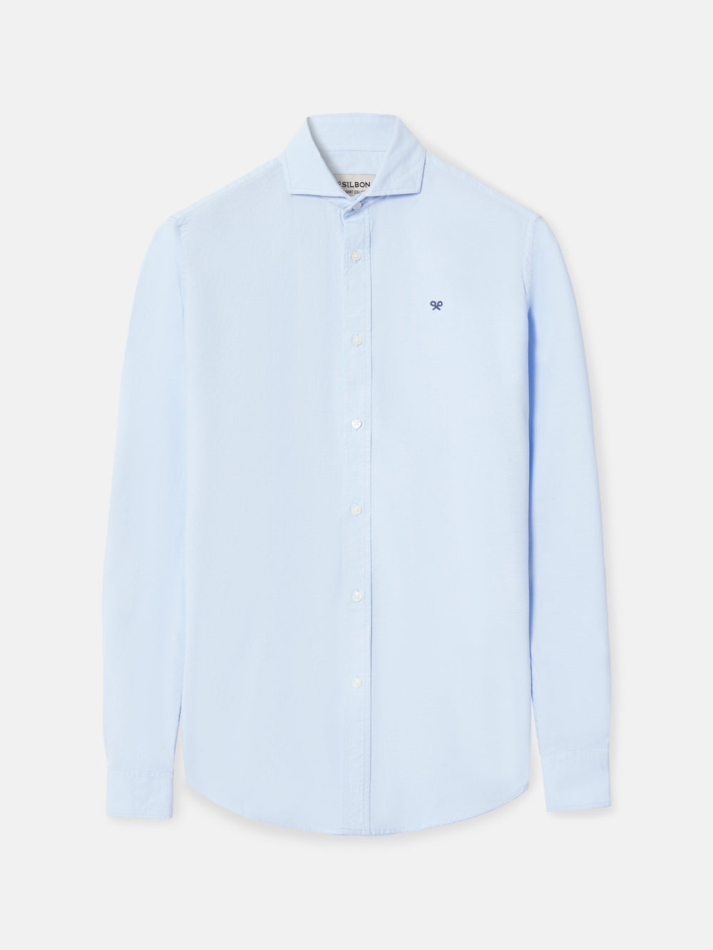 Light blue cutaway oxford sport shirt