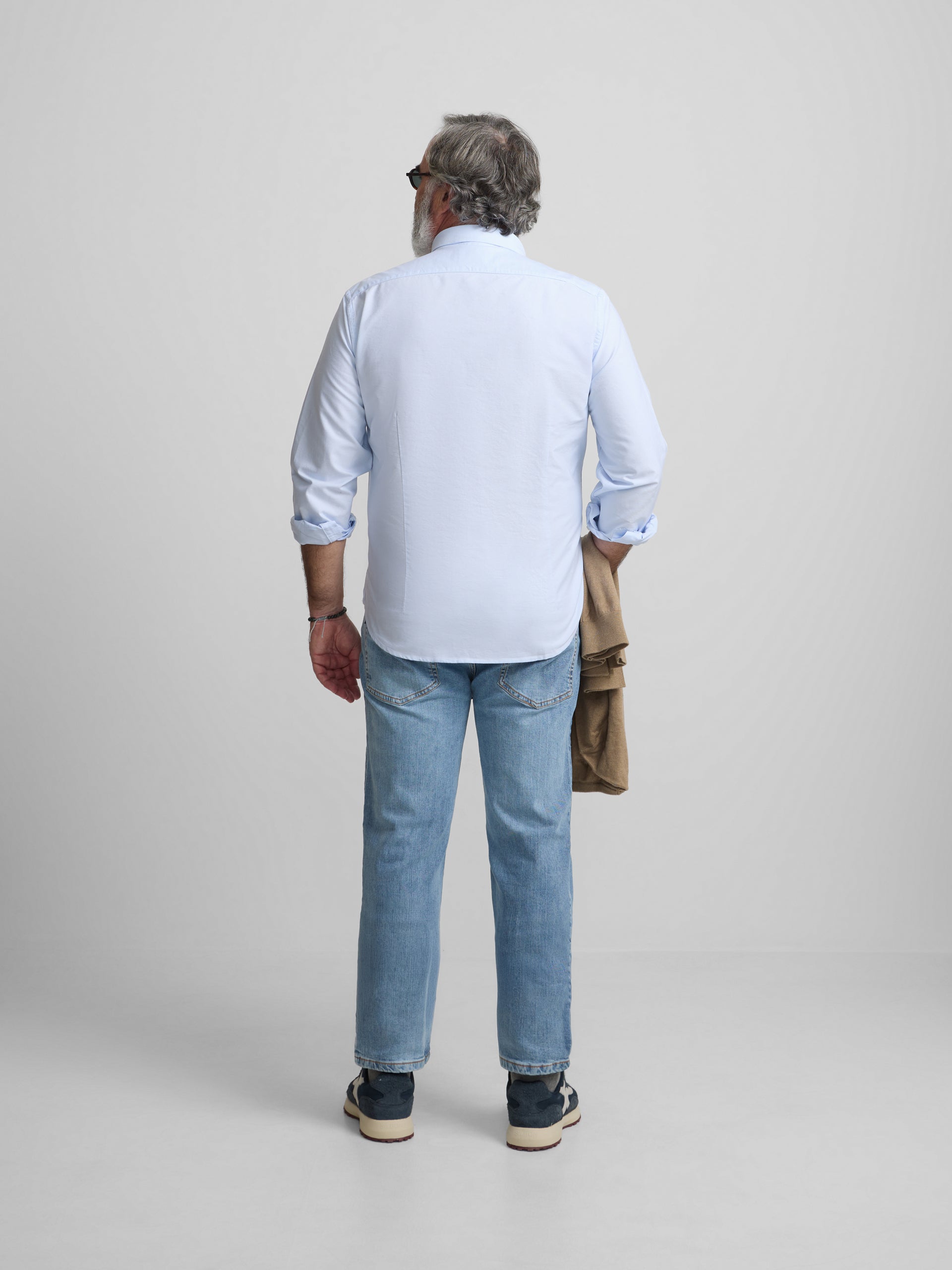 Chemise sport oxford coupe régulière bleu ciel