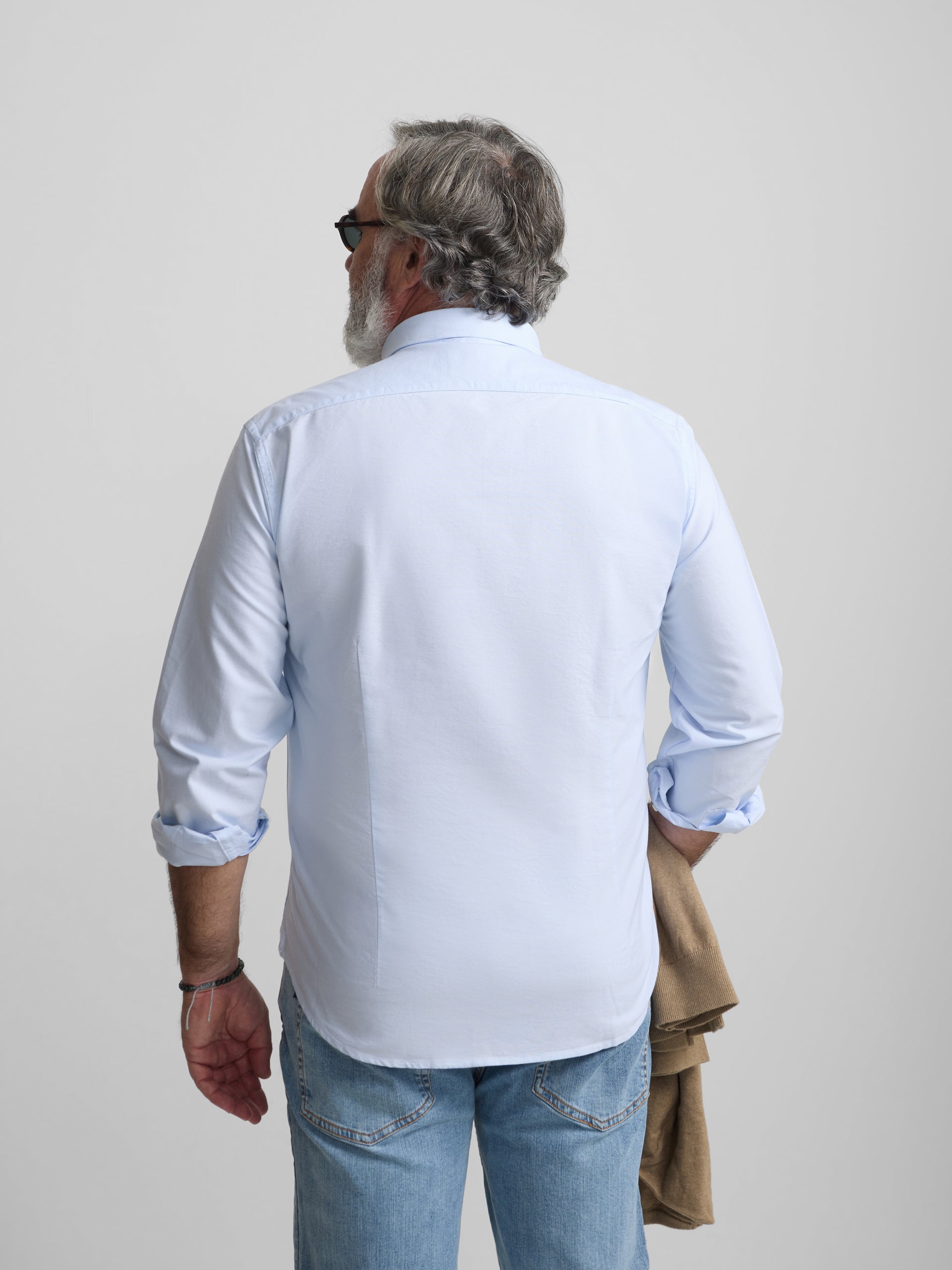 Chemise sport oxford coupe régulière bleu ciel