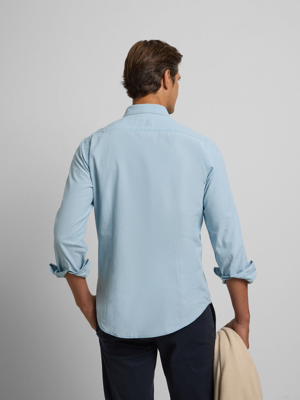 Camisa sport denim azul claro