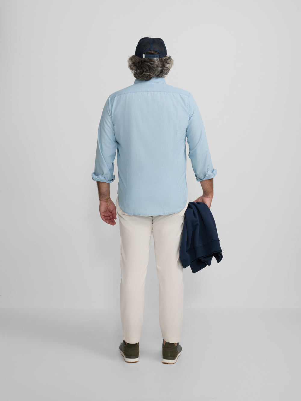 Camisa sport denim azul claro