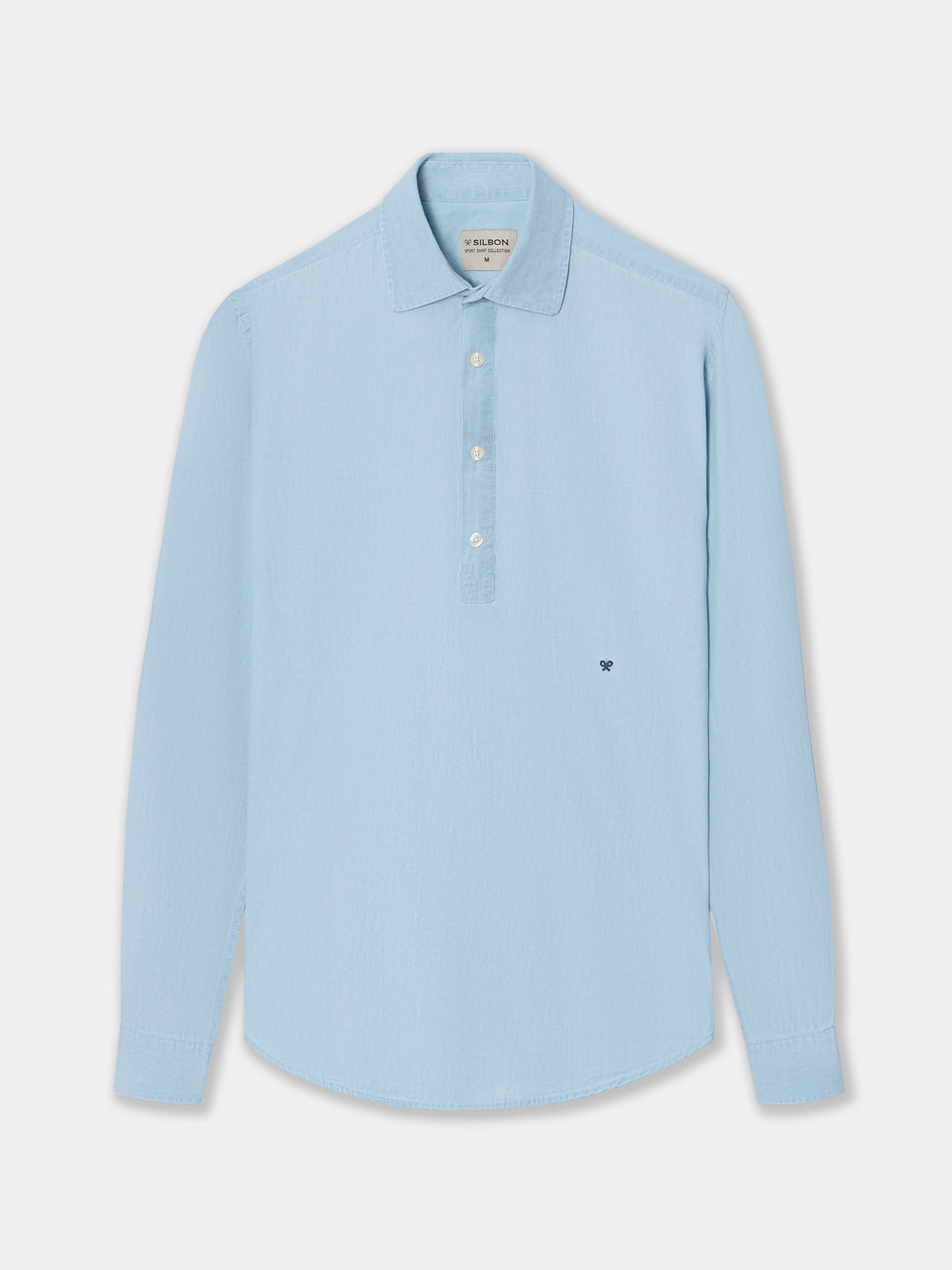 Polera sport denim azul claro