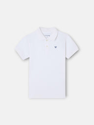 Polo clássico infantil miniraquete branco