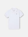 Polo clássico infantil miniraquete branco