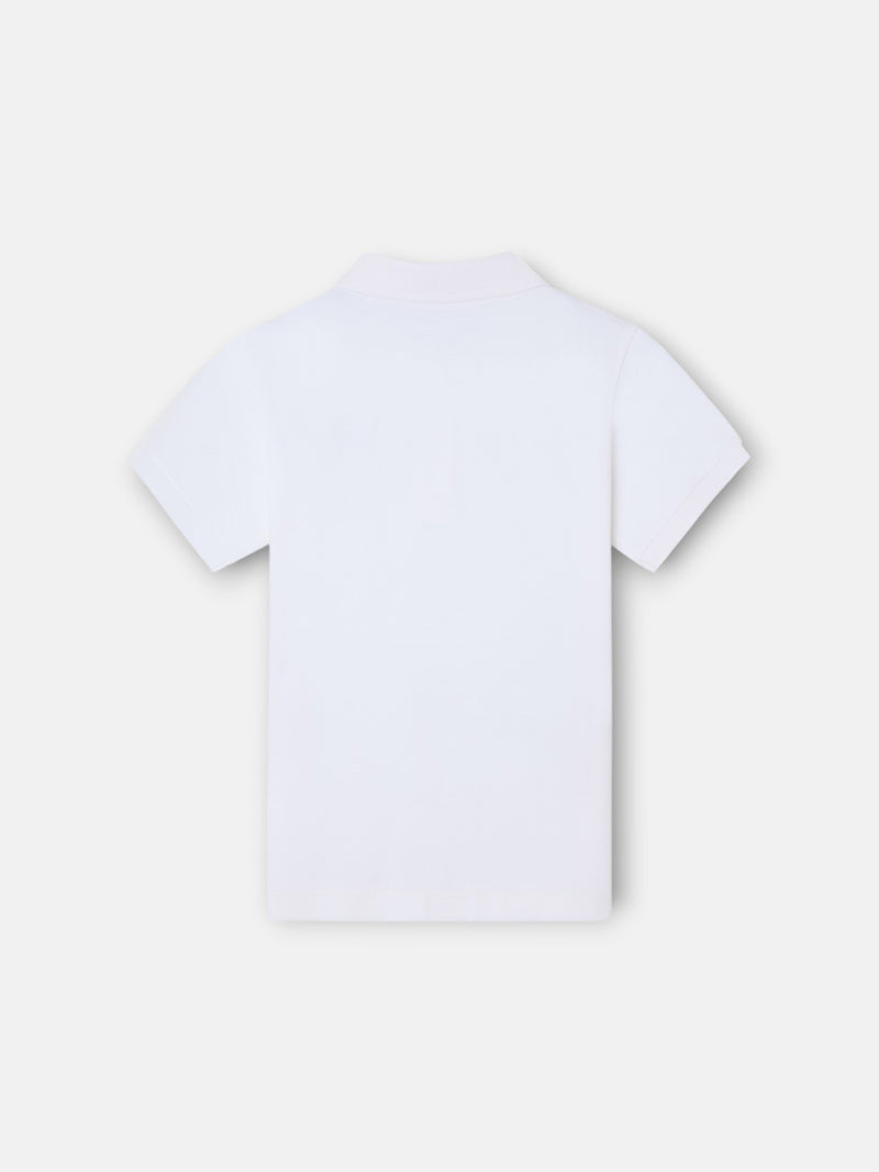 Polo clássico infantil miniraquete branco