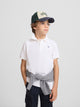 Polo clássico infantil miniraquete branco