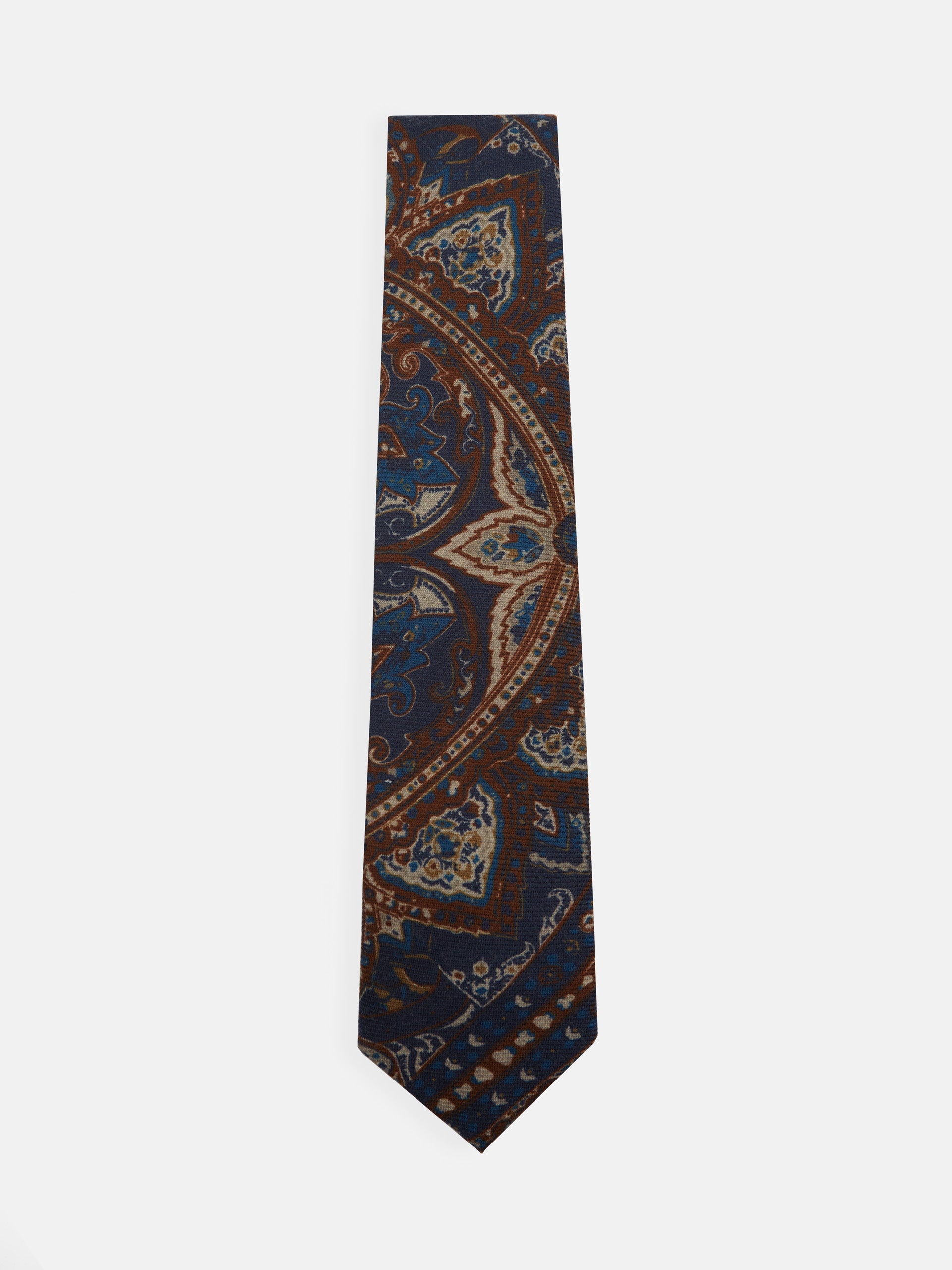 Brown cashmere tie