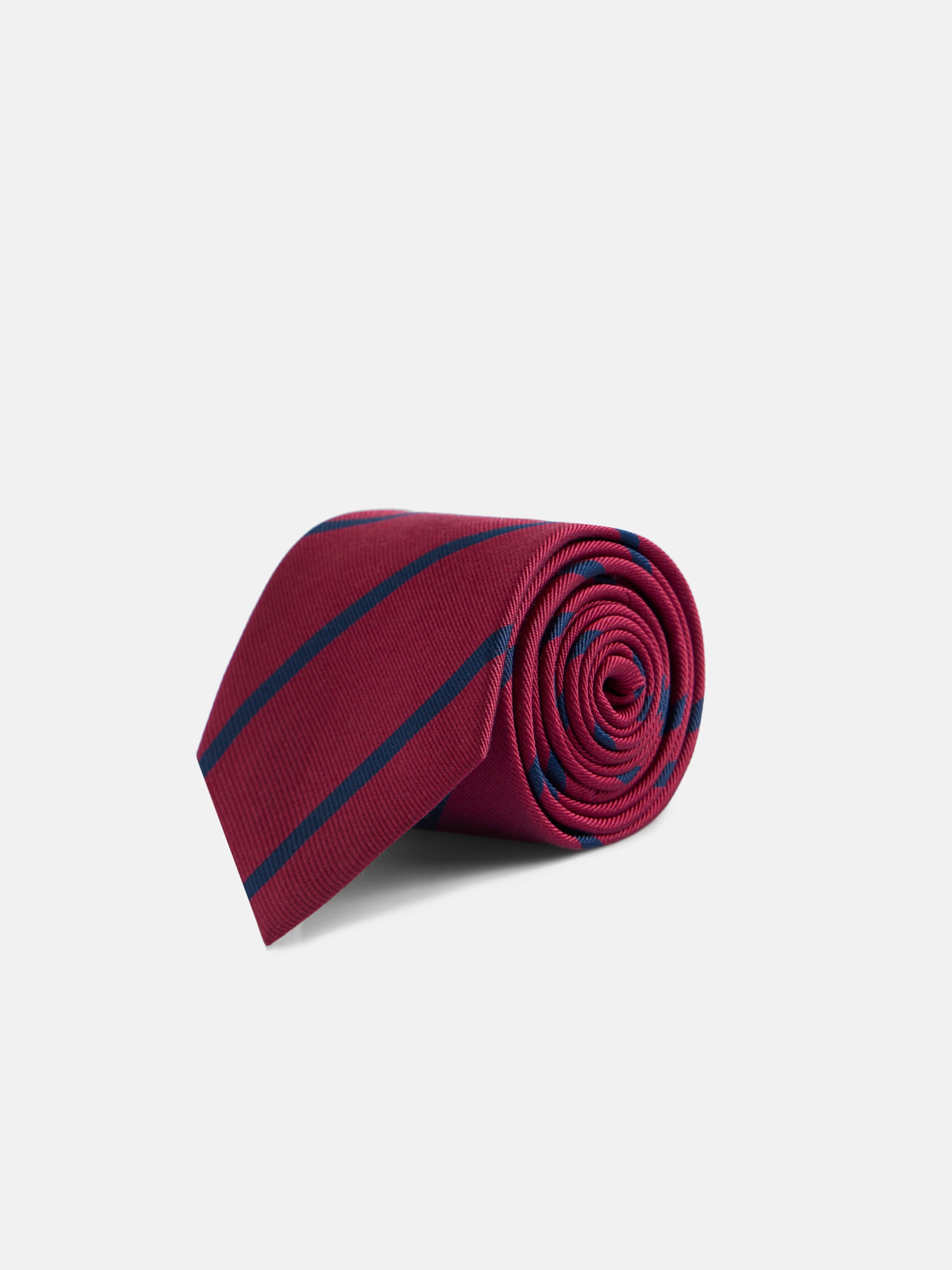 Burgundy striped tie
