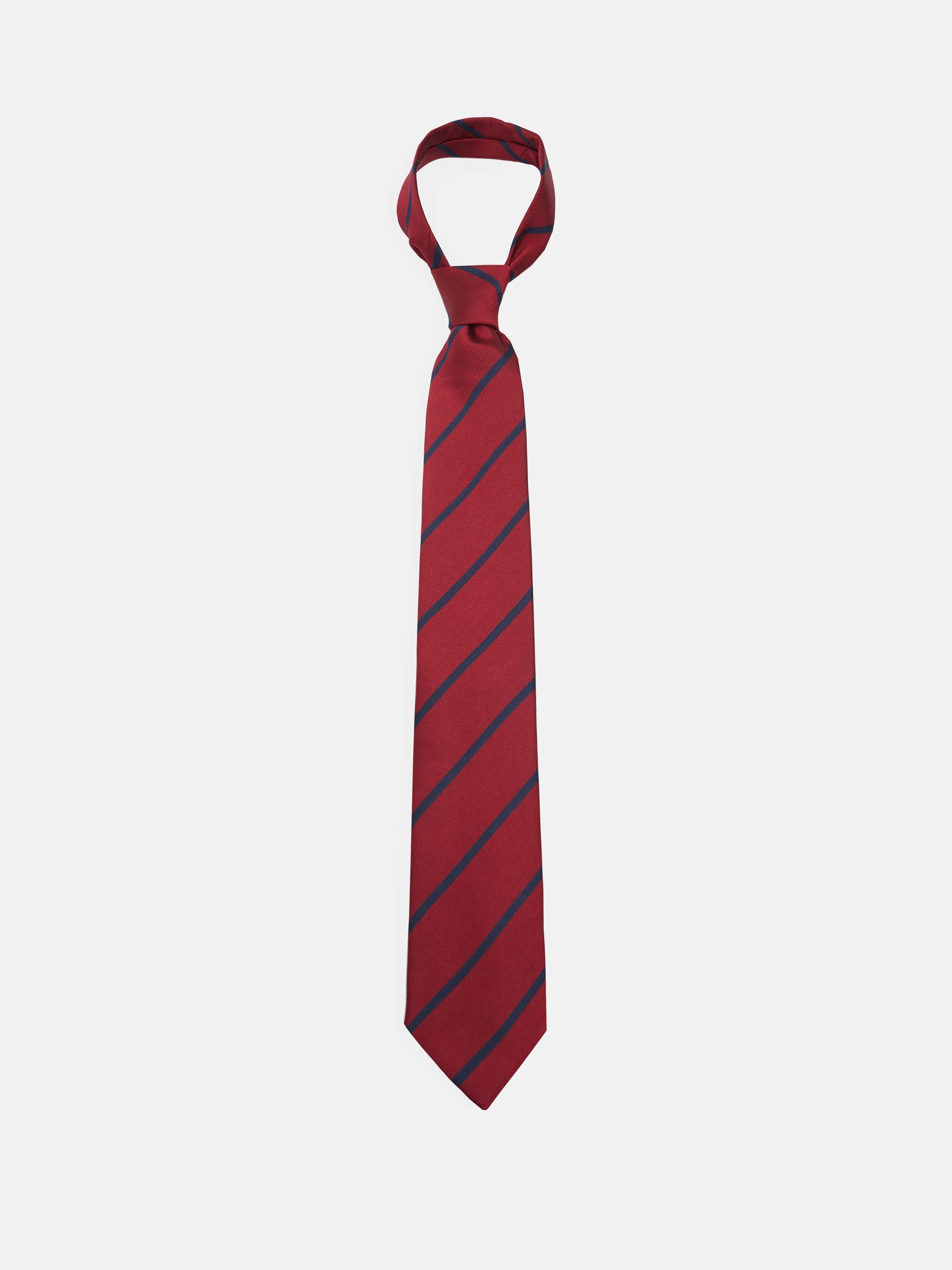 Burgundy striped tie