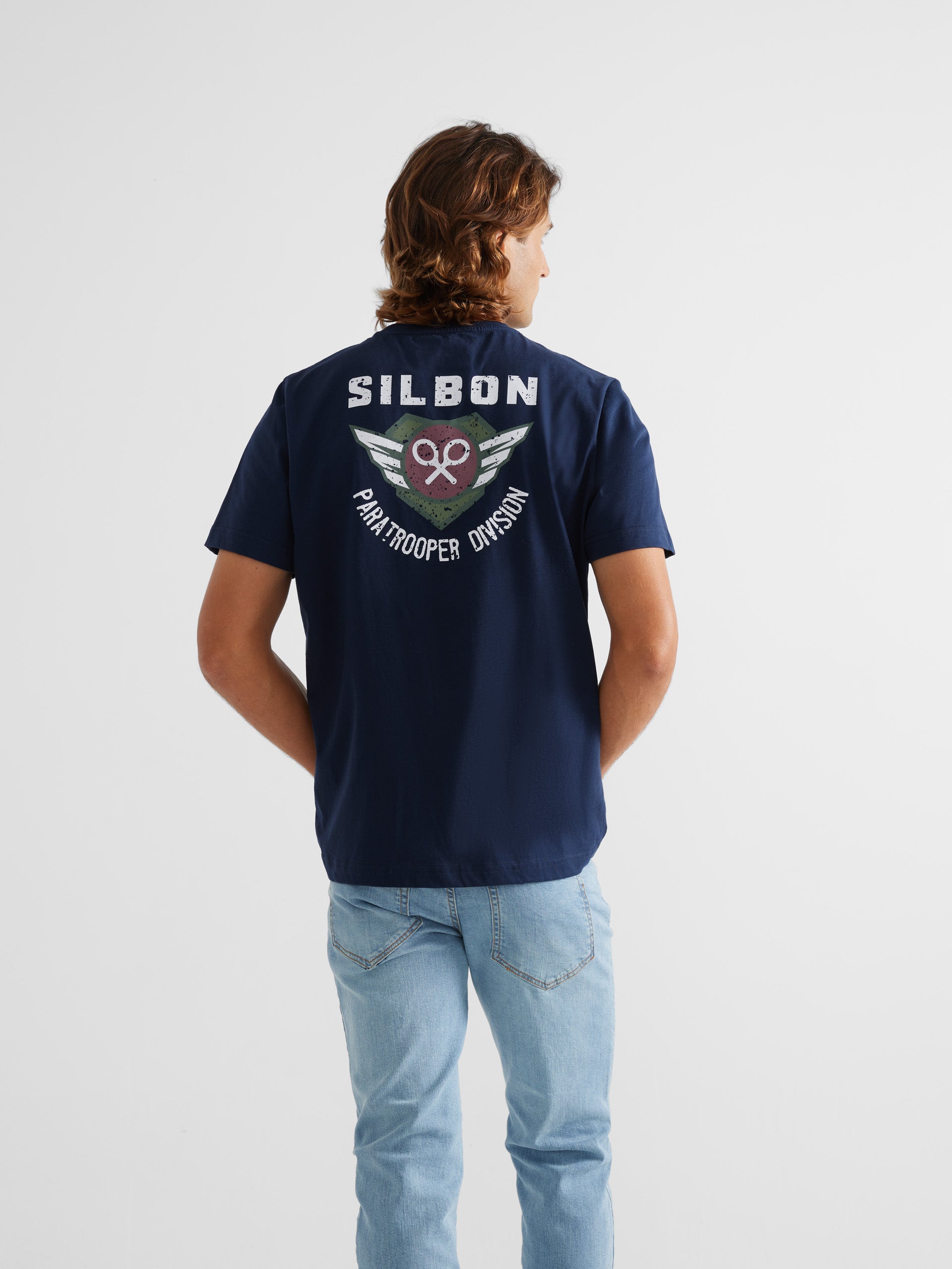 Camiseta paratrooper azul marino