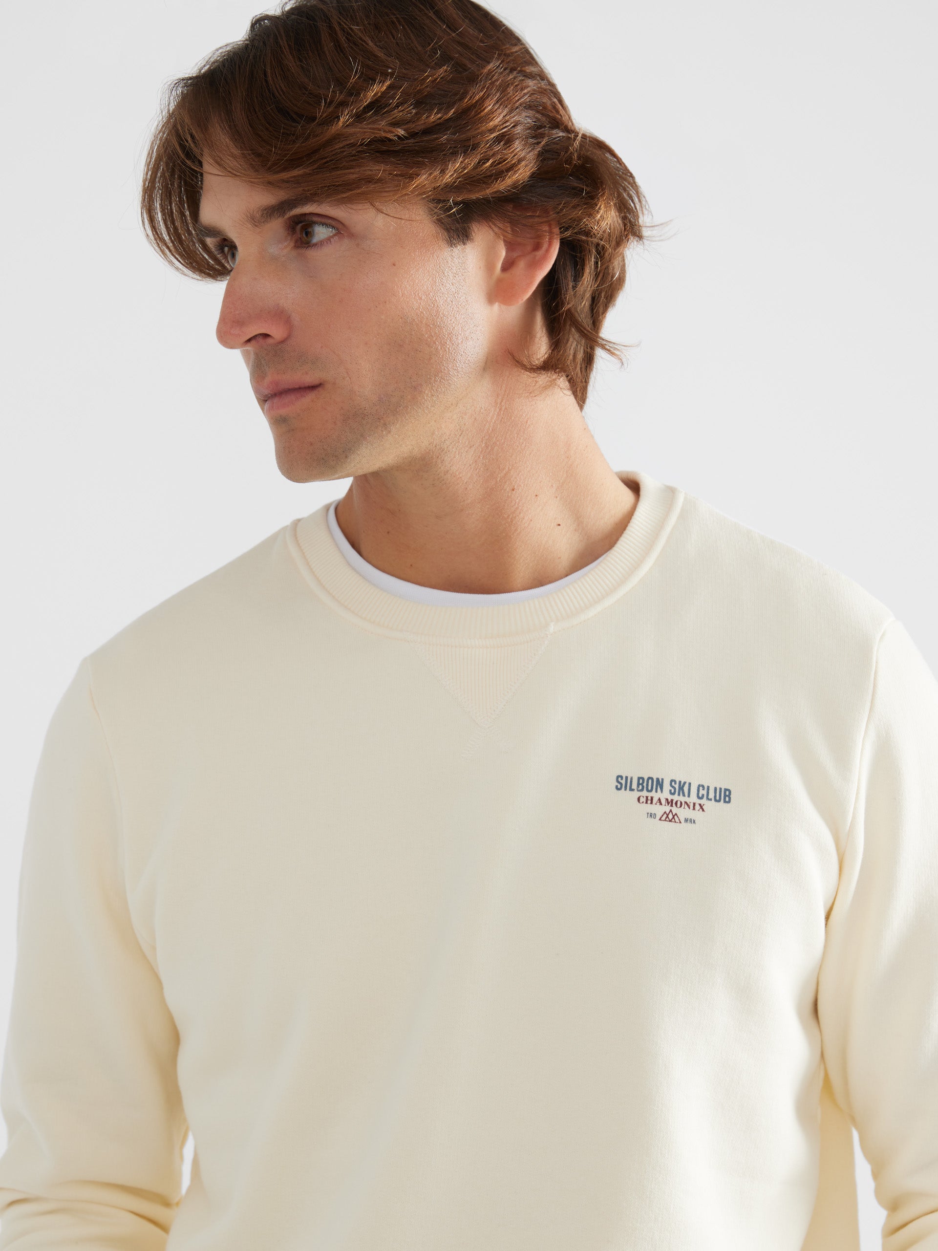 Cream ski club sweatshirt