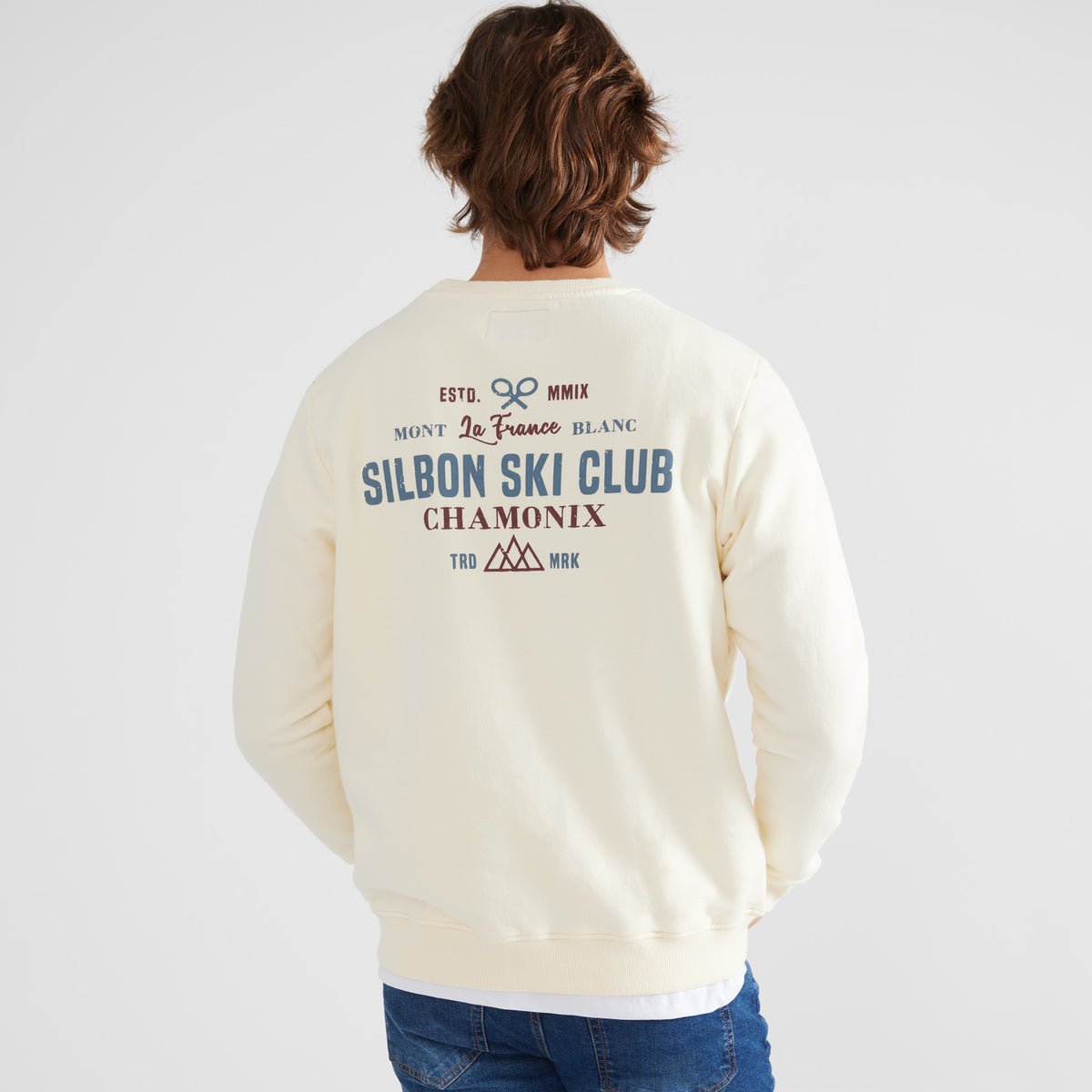 SILBON Sudadera Ski Club Azul Marino para Hombre Talla XXS: : Moda