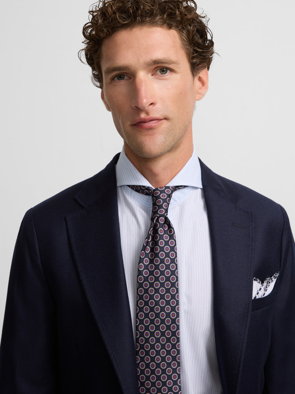 Blazer clássico azul-marinho