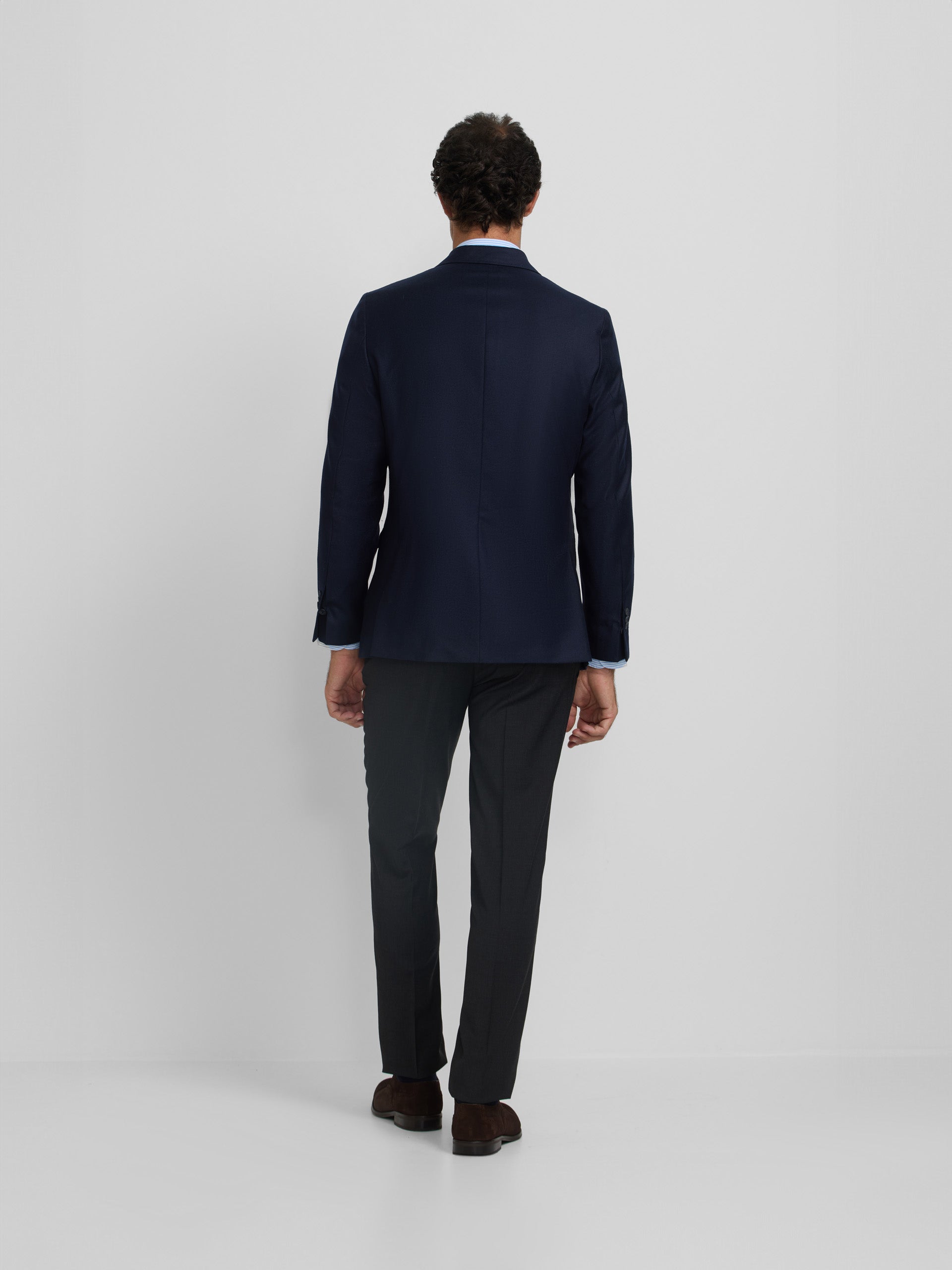 Blazer cruzado azul-marinho