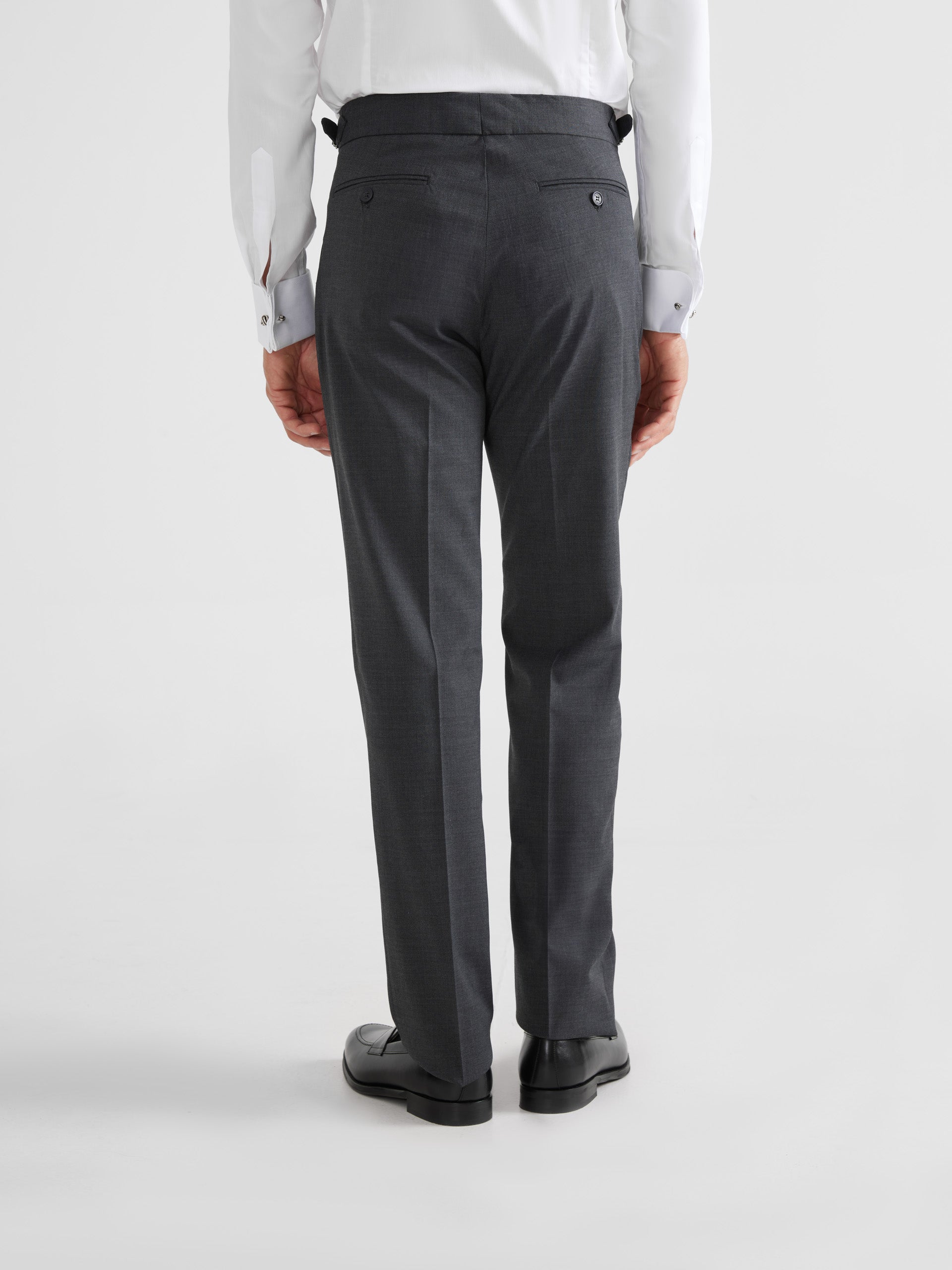 Pantalon de costume allongé gris anthracite
