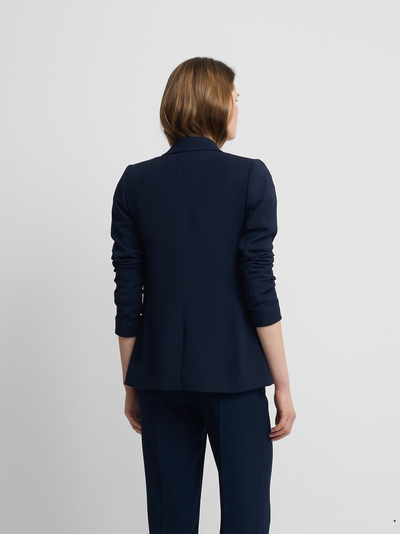 Blazer mulher clássica azul-marinho