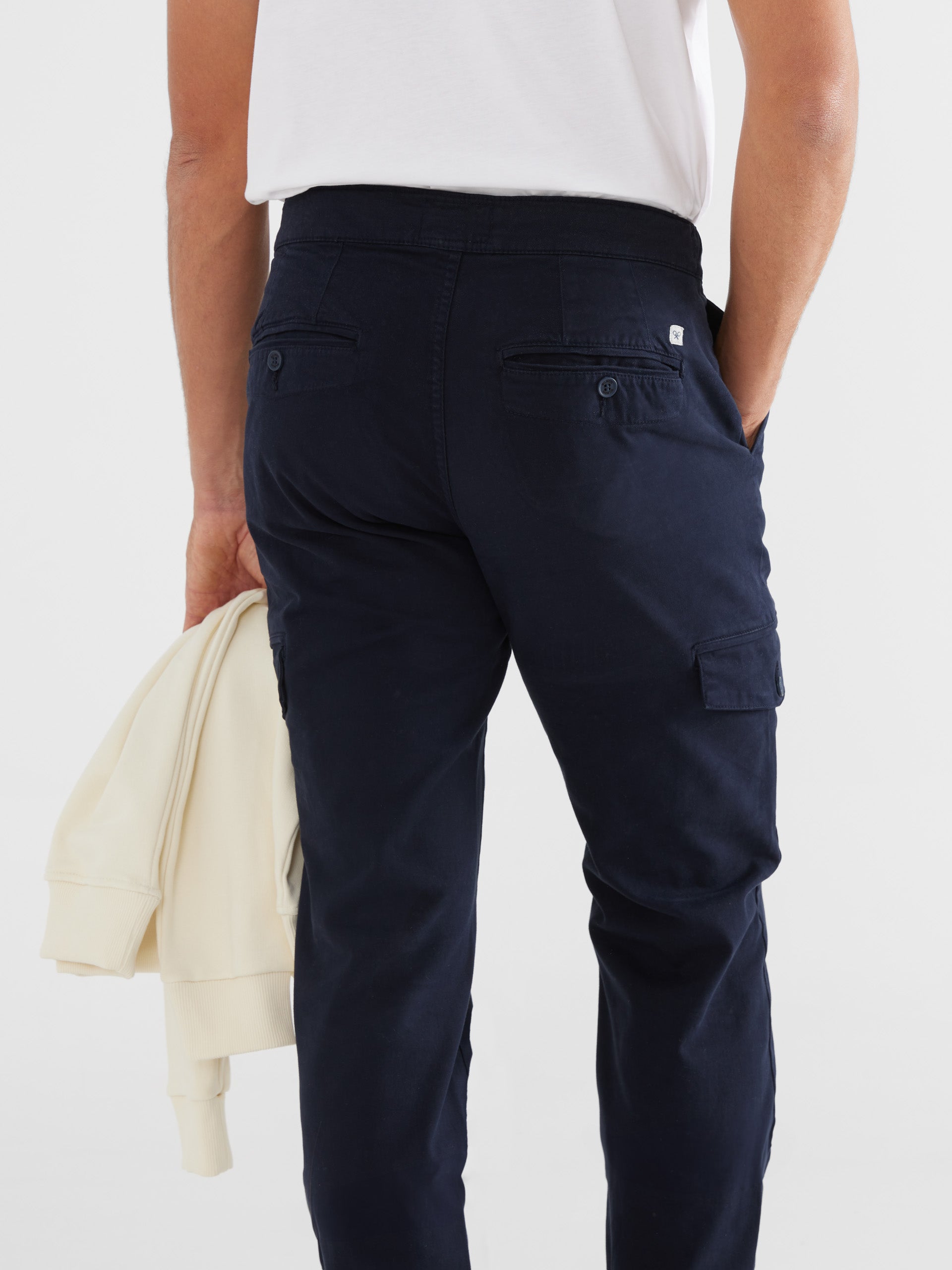 Pantalon de sport cargo jogger bleu marine foncé