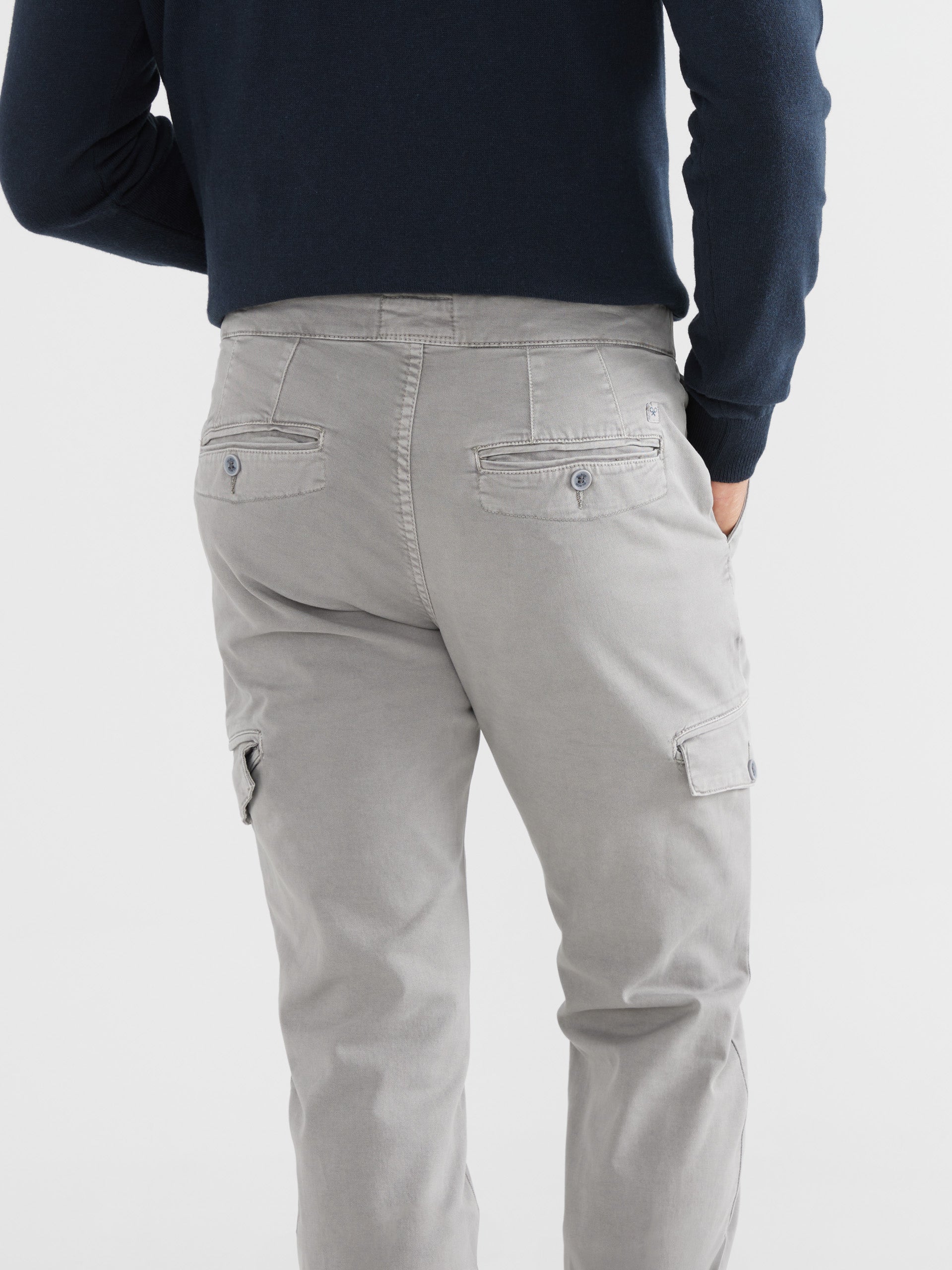 Gray cargo jogger sport pants