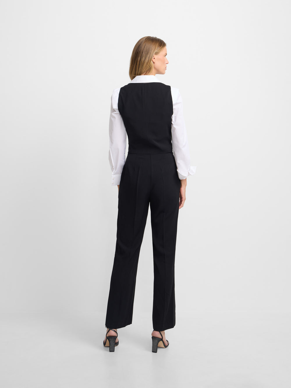 Chaleco woman clasico sastre negro