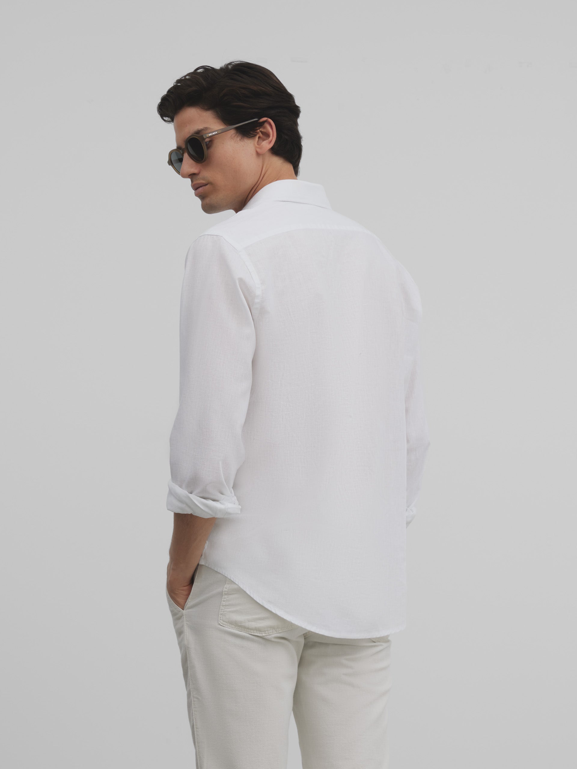 Silbon soft white sport shirt