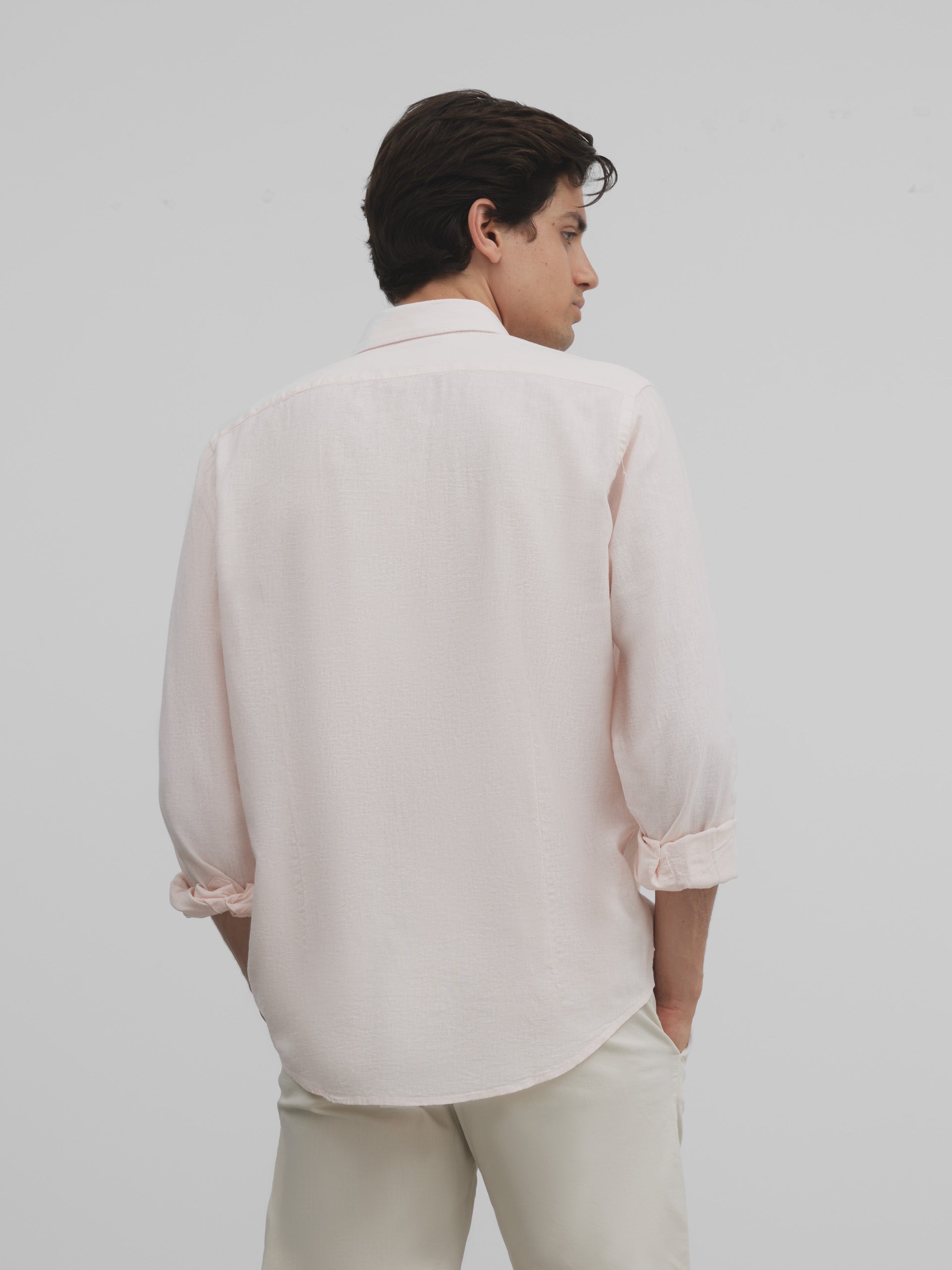 Camisa sport silbon soft rosa claro