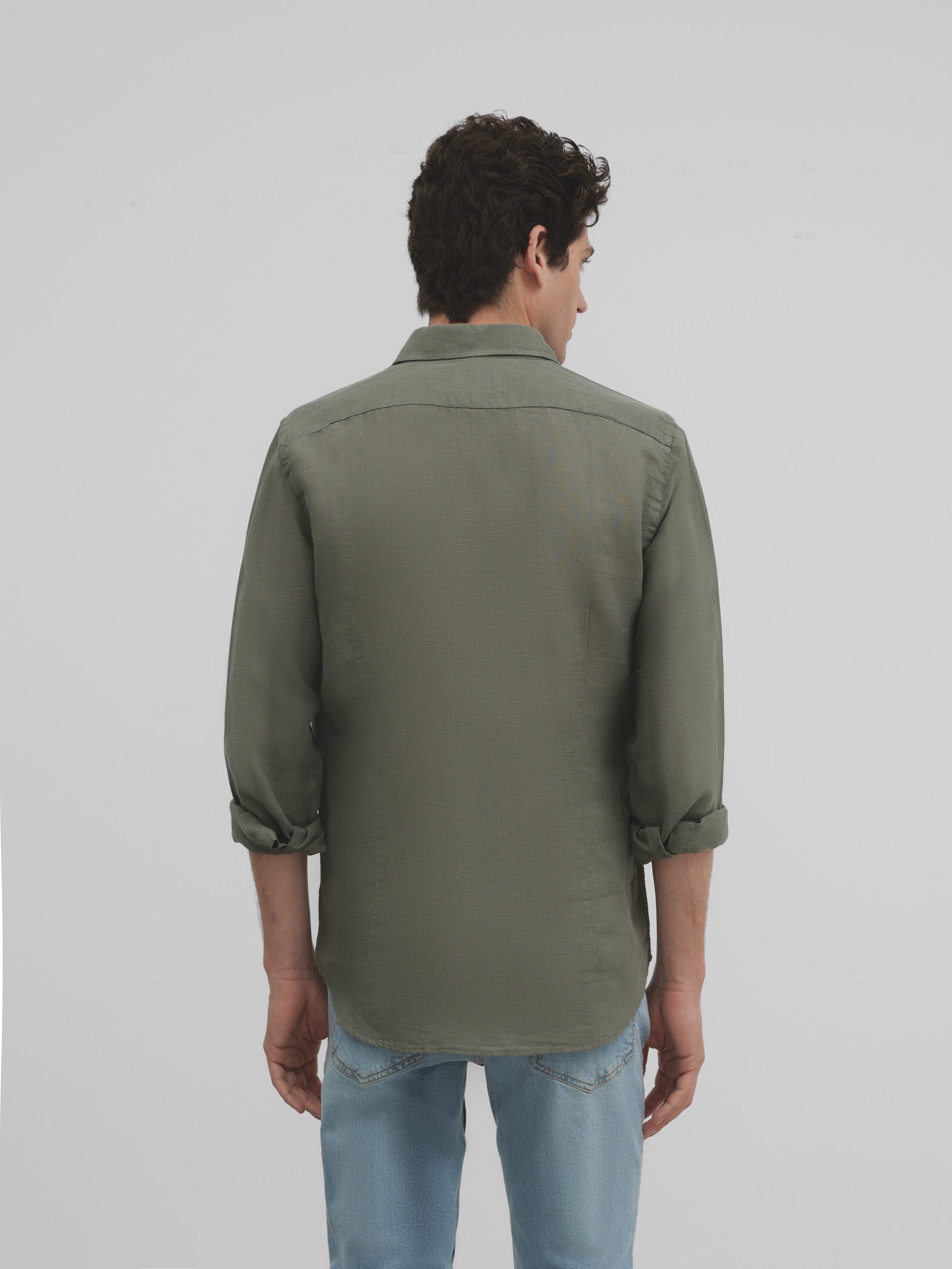 Camisa sport silbon soft verde medio