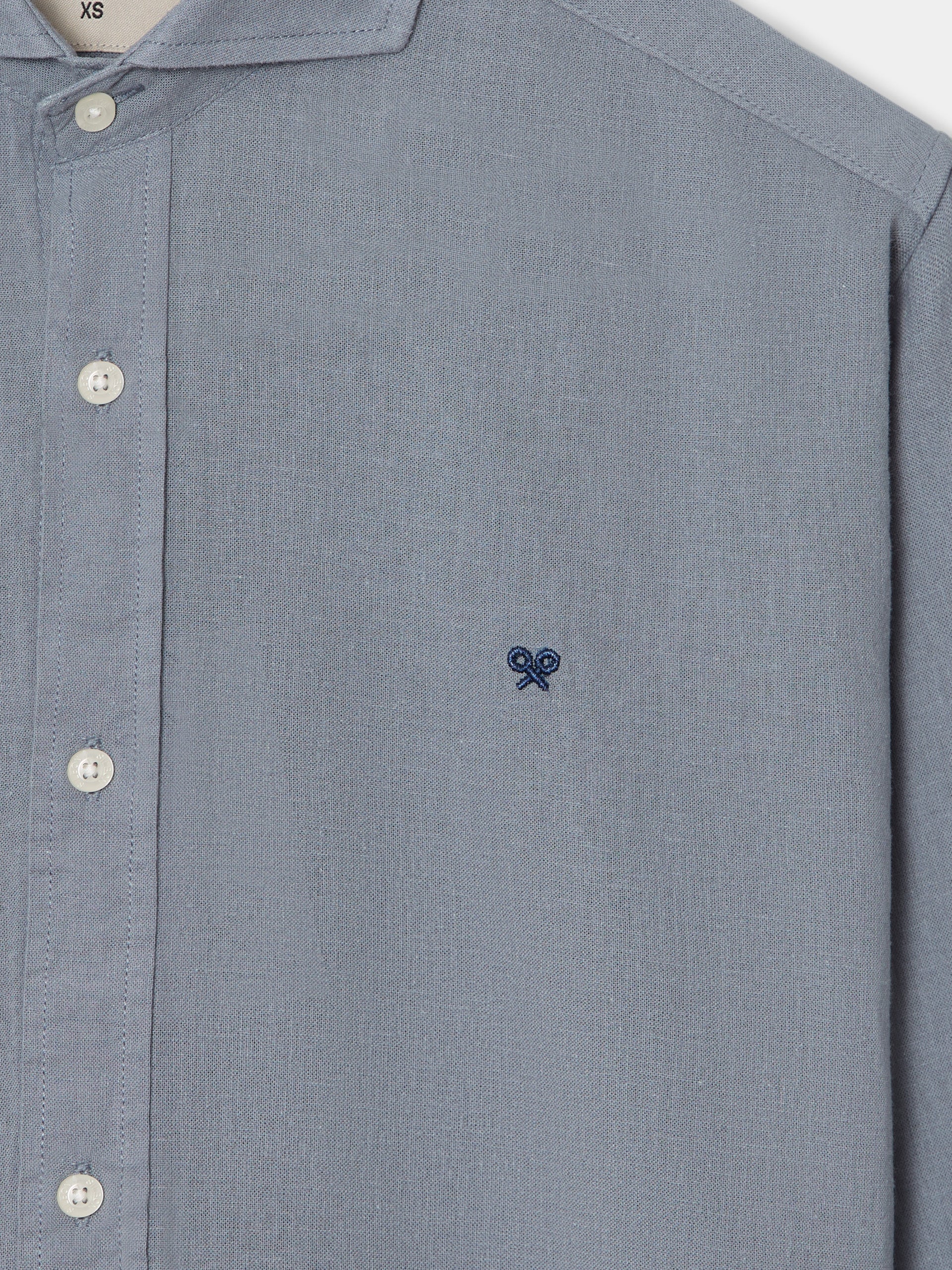Silbon soft blue gray sport shirt