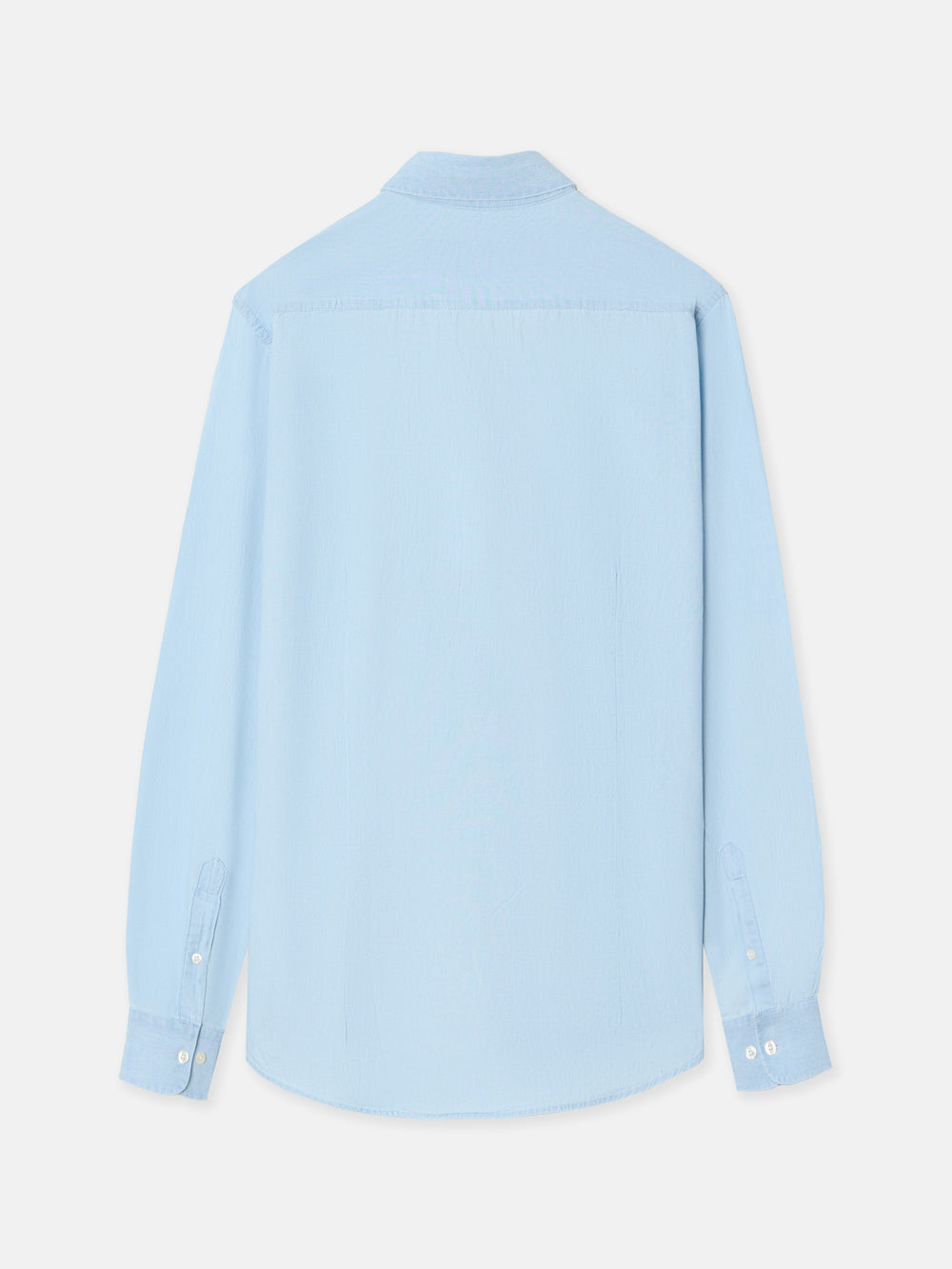 Camisa sport denim cutaway azul claro