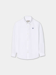 Classic white oxford sport shirt for kids