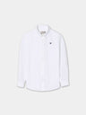 Camisa sport clássica oxford branca para crianças