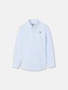 Camisa sport clássica oxford azul claro para crianças
