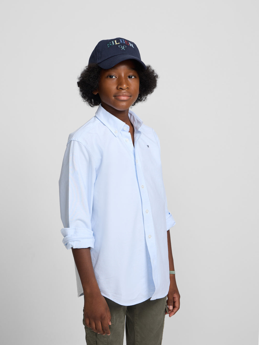 Camisa sport kids clasica oxford celeste
