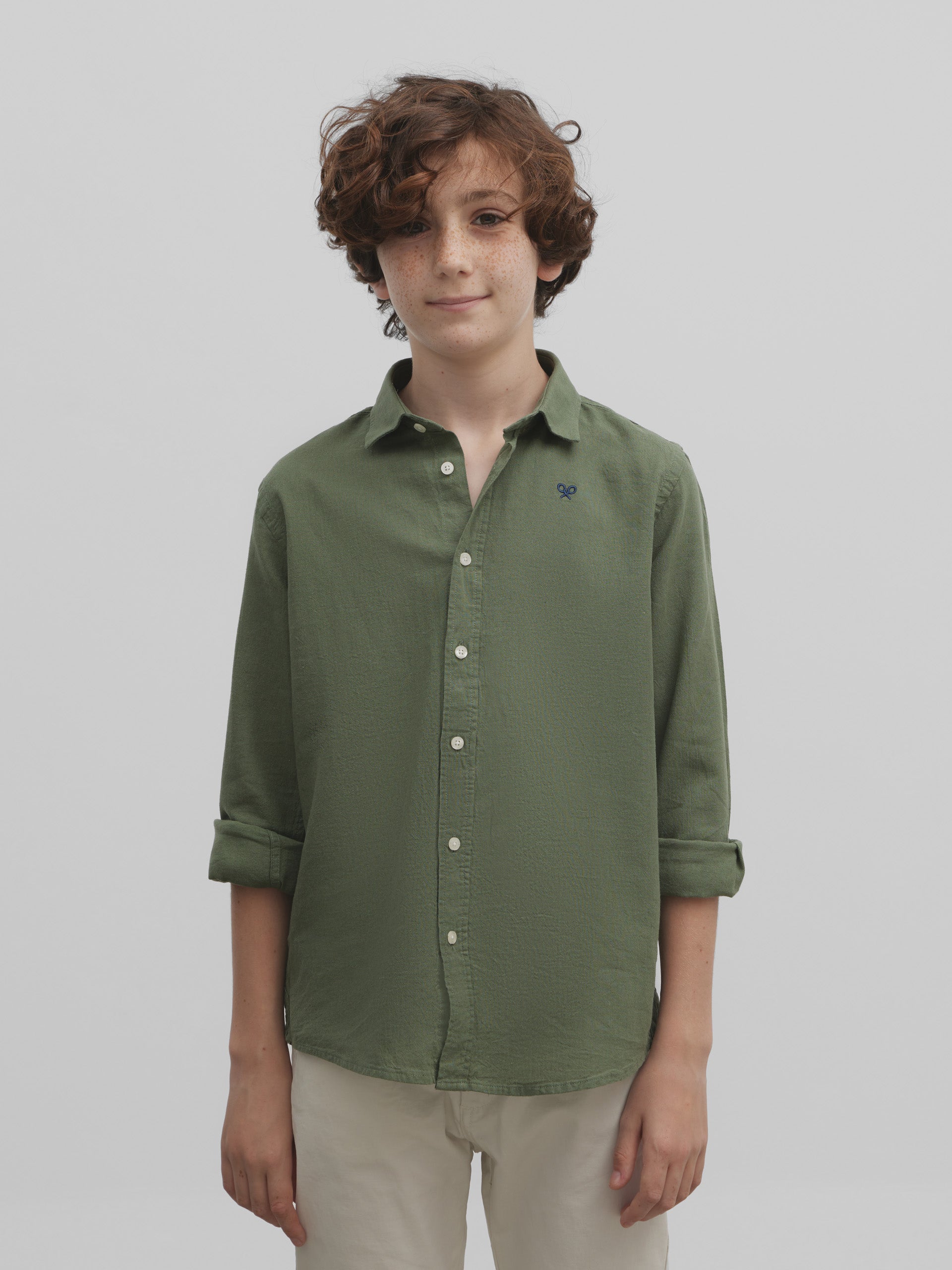 Camisa sport kids soft verde medio