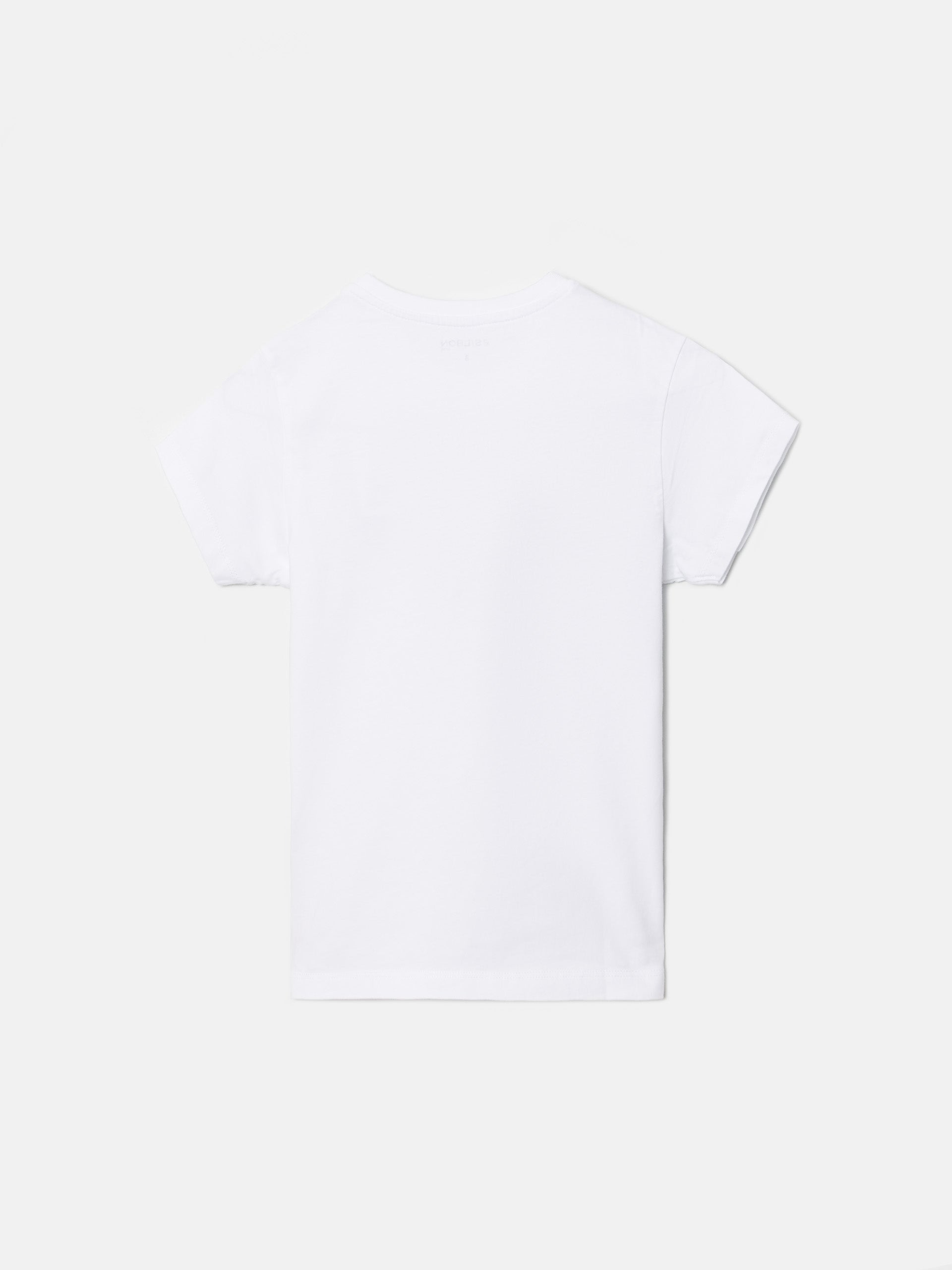 T-shirt demi raquette blanc enfant