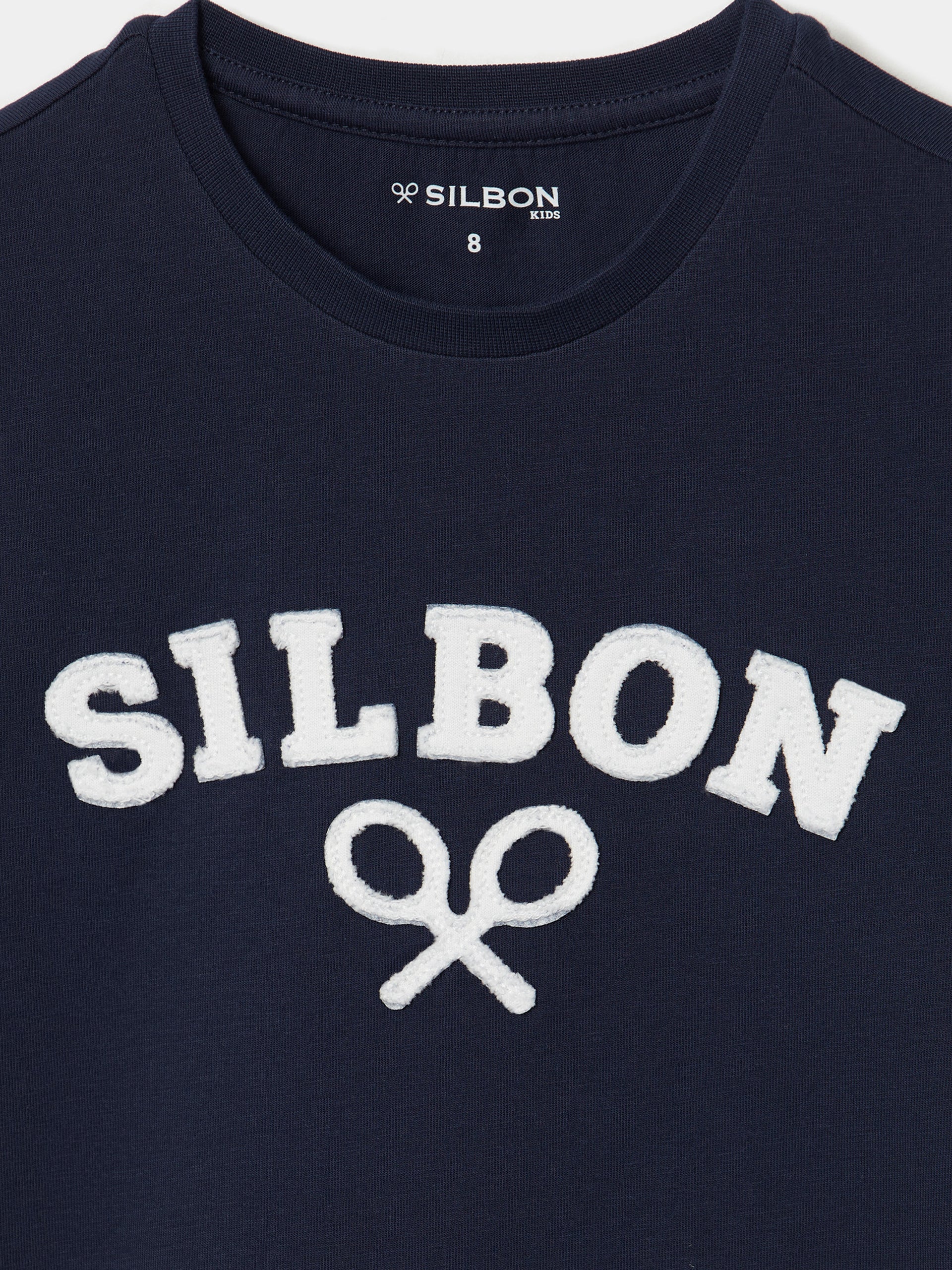 Camisola kids raquete meia azul-marinho