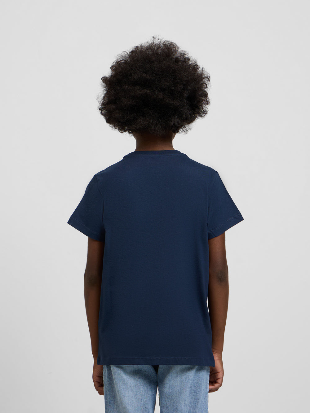 Camiseta kids raqueta media azul marino