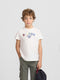 Camiseta kids raqueta media multicolor