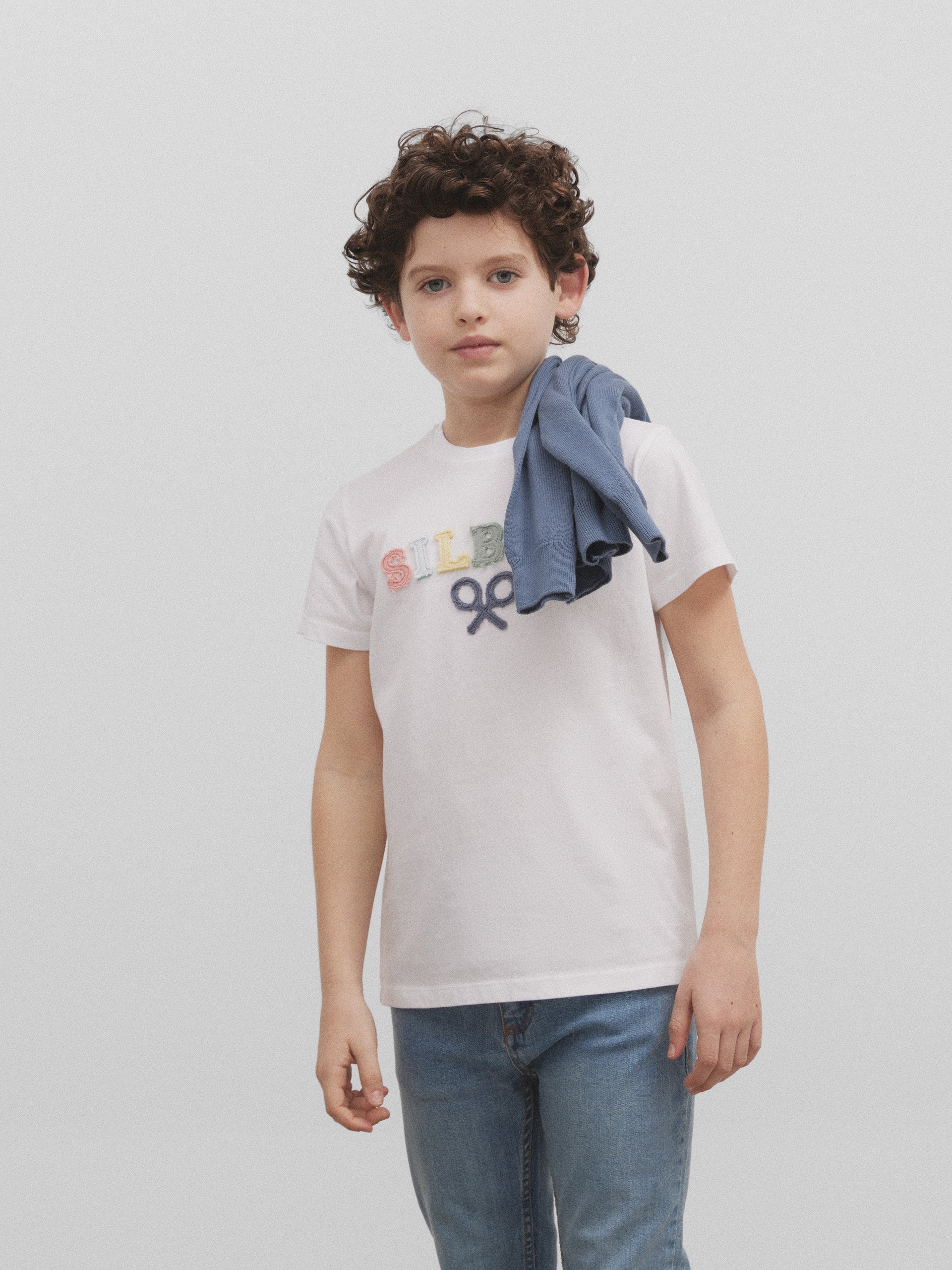 T-shirt enfant raquette médium multicolore