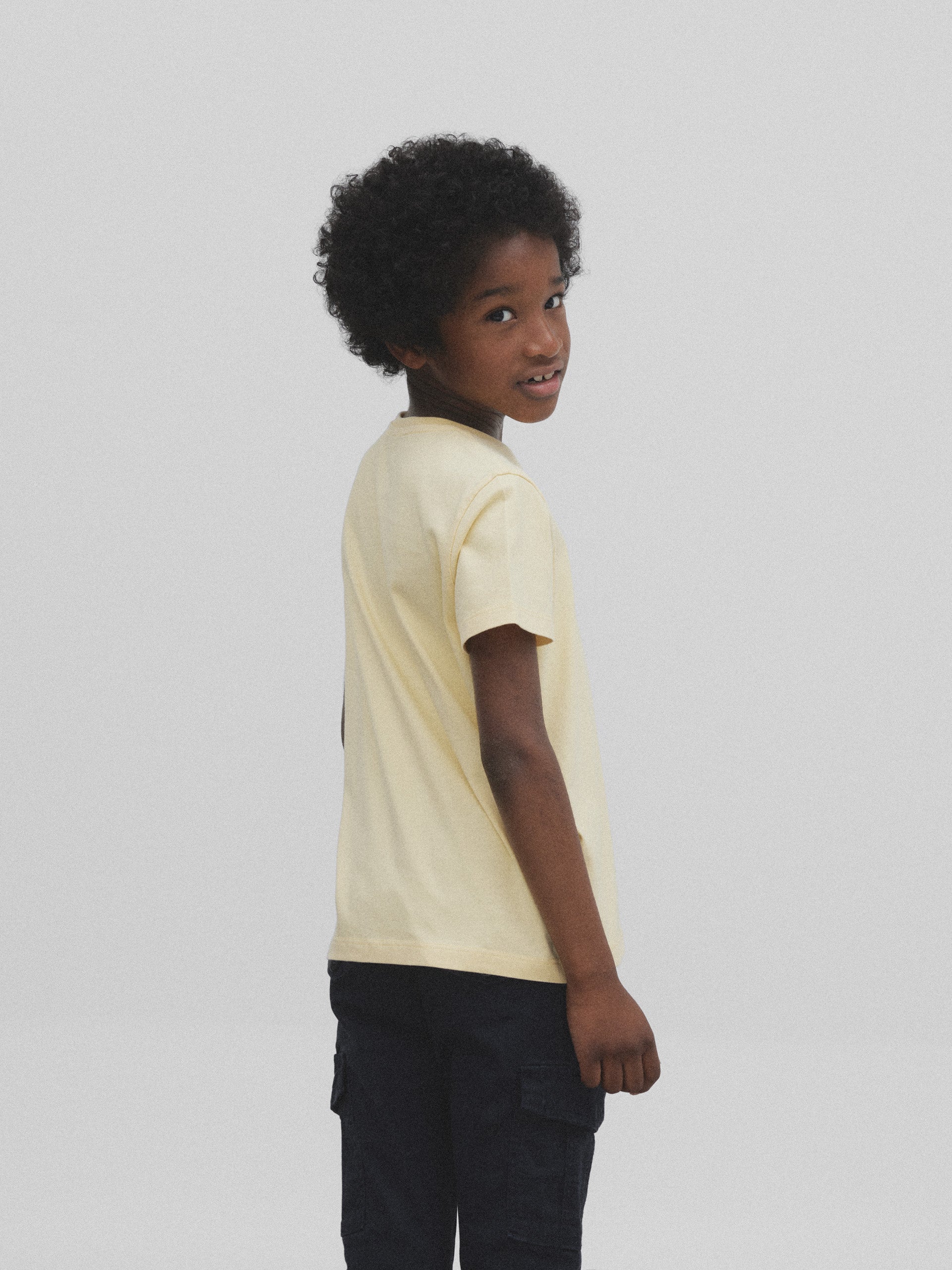 T-shirt jaune pour enfants Thug Life