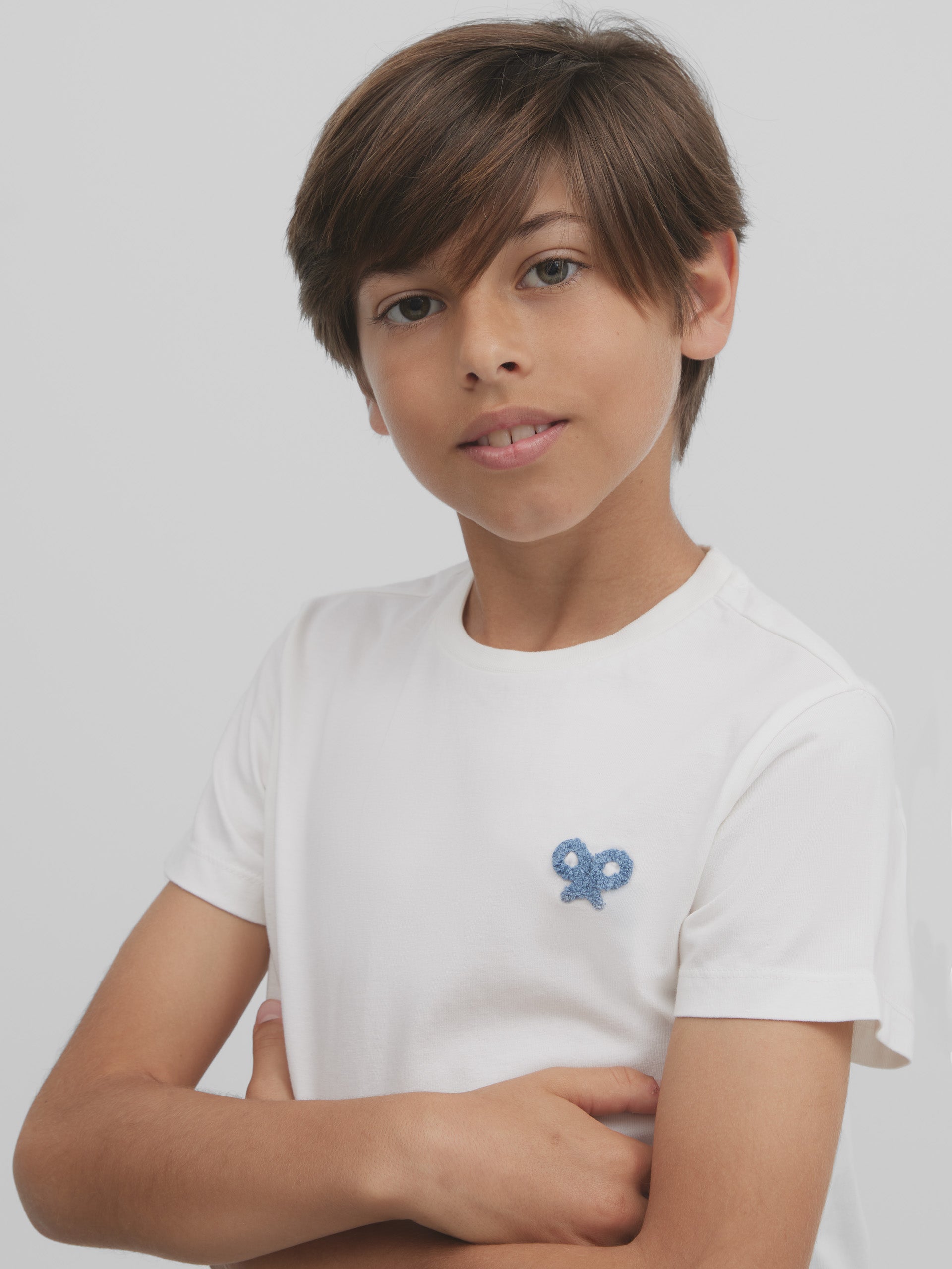 Kids pool vibes white t-shirt
